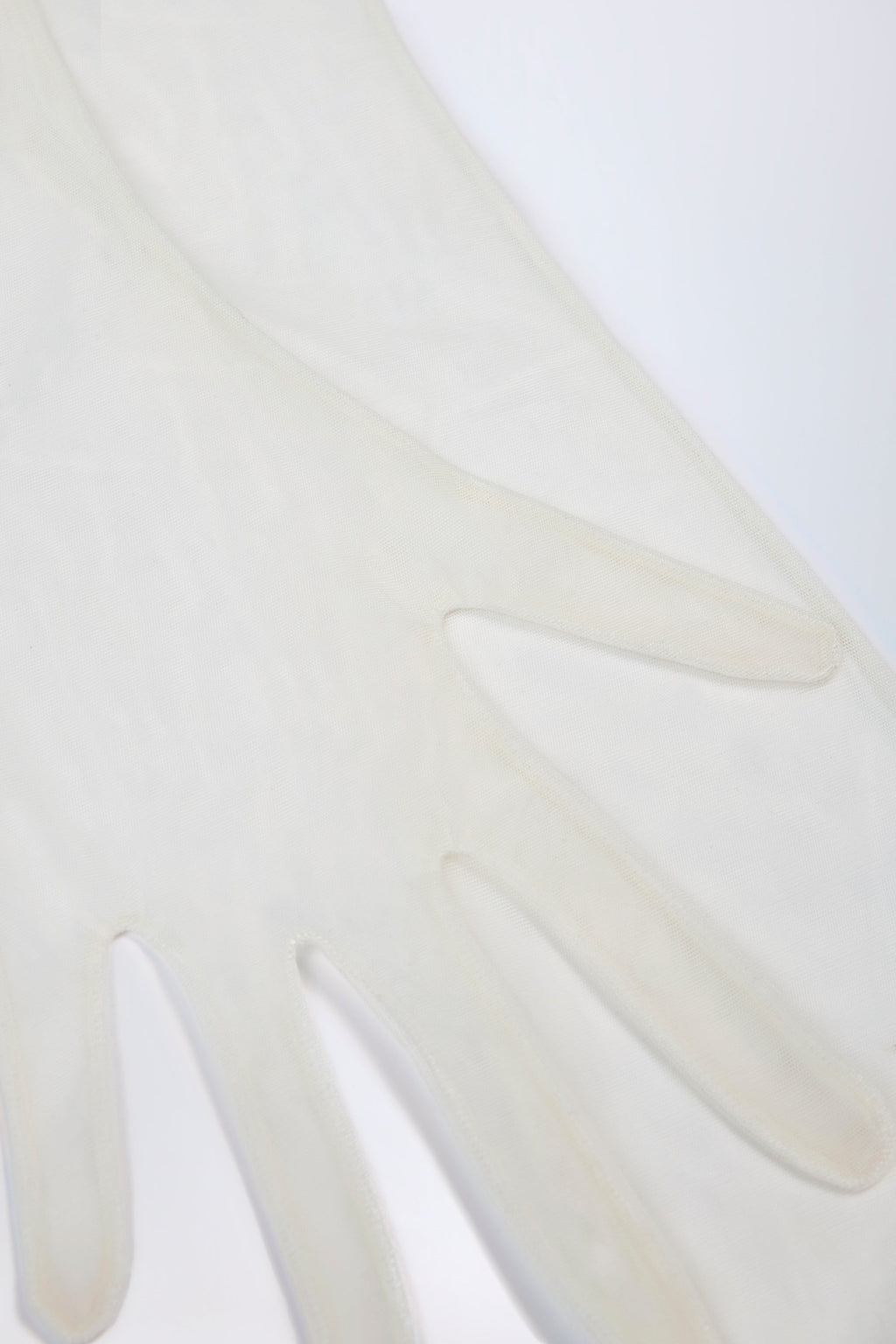 Faux Fur-Trim Gloves in White