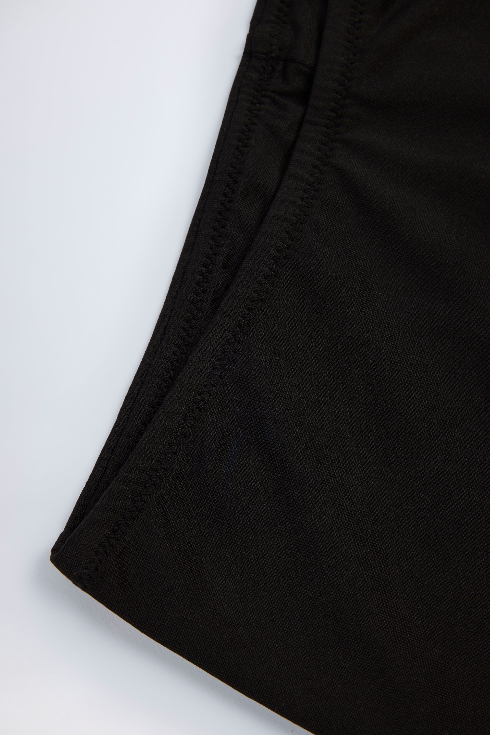 Slinky Jersey Low-Rise Hot Pants in Black