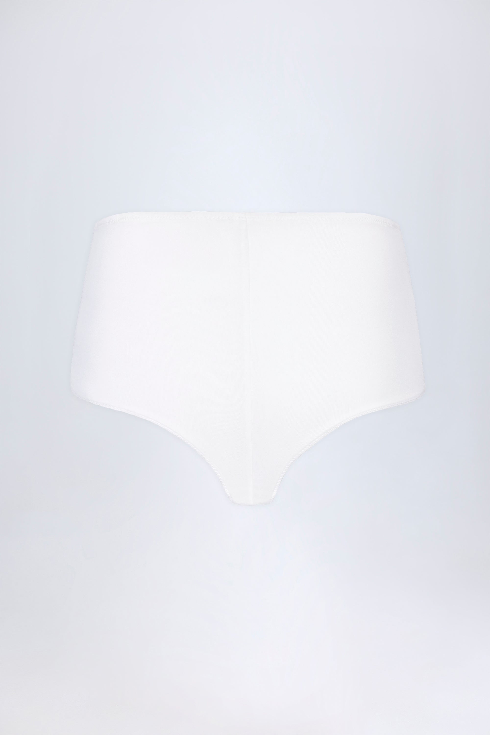 Slinky Jersey Low-Rise Hotpants in White