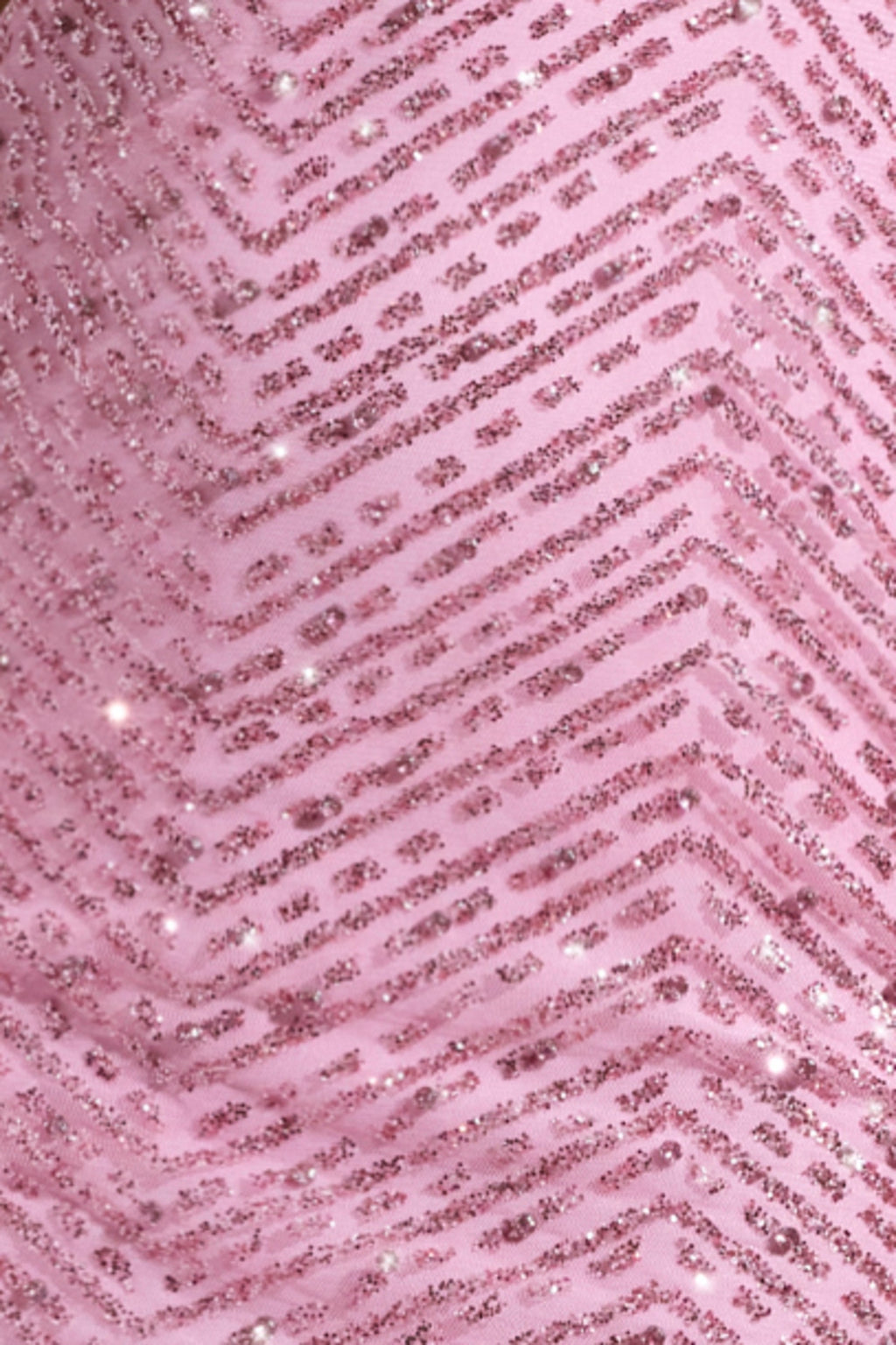 Embellished Cowl-Neck Maxi Dress in Pink