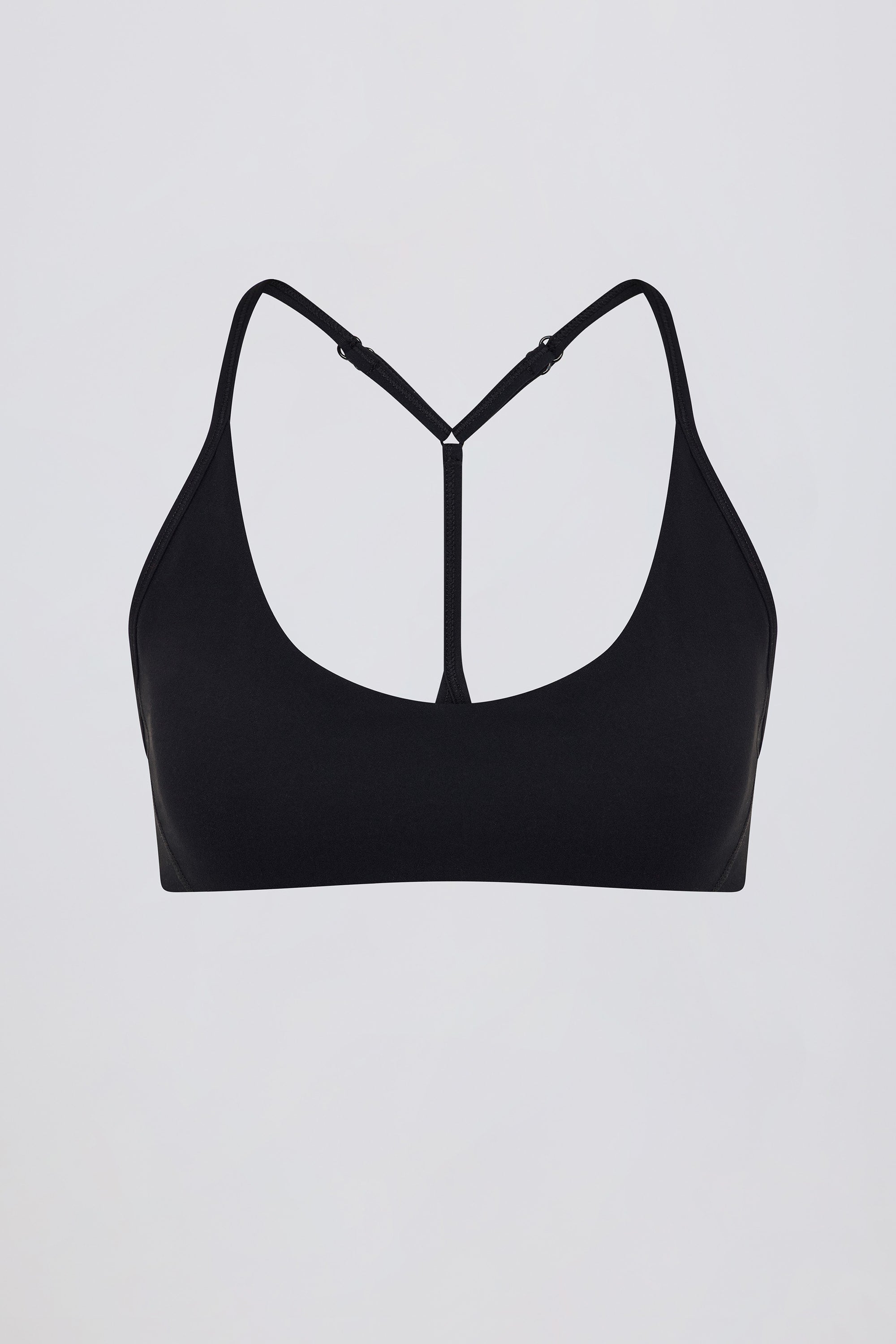 Soft Active Racerback Sports Bra in Black