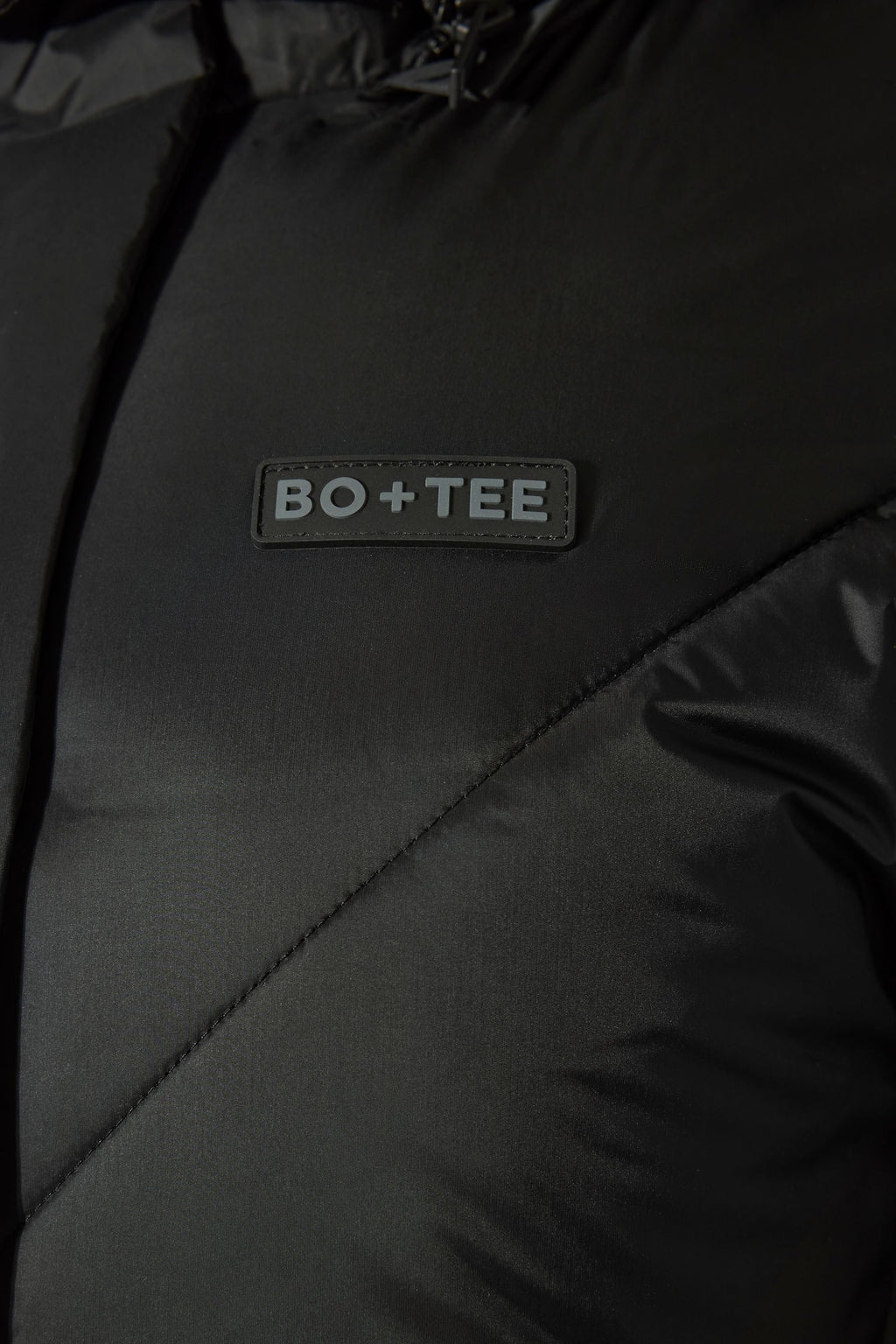 Waterproof Hooded Long Parka Coat in Black