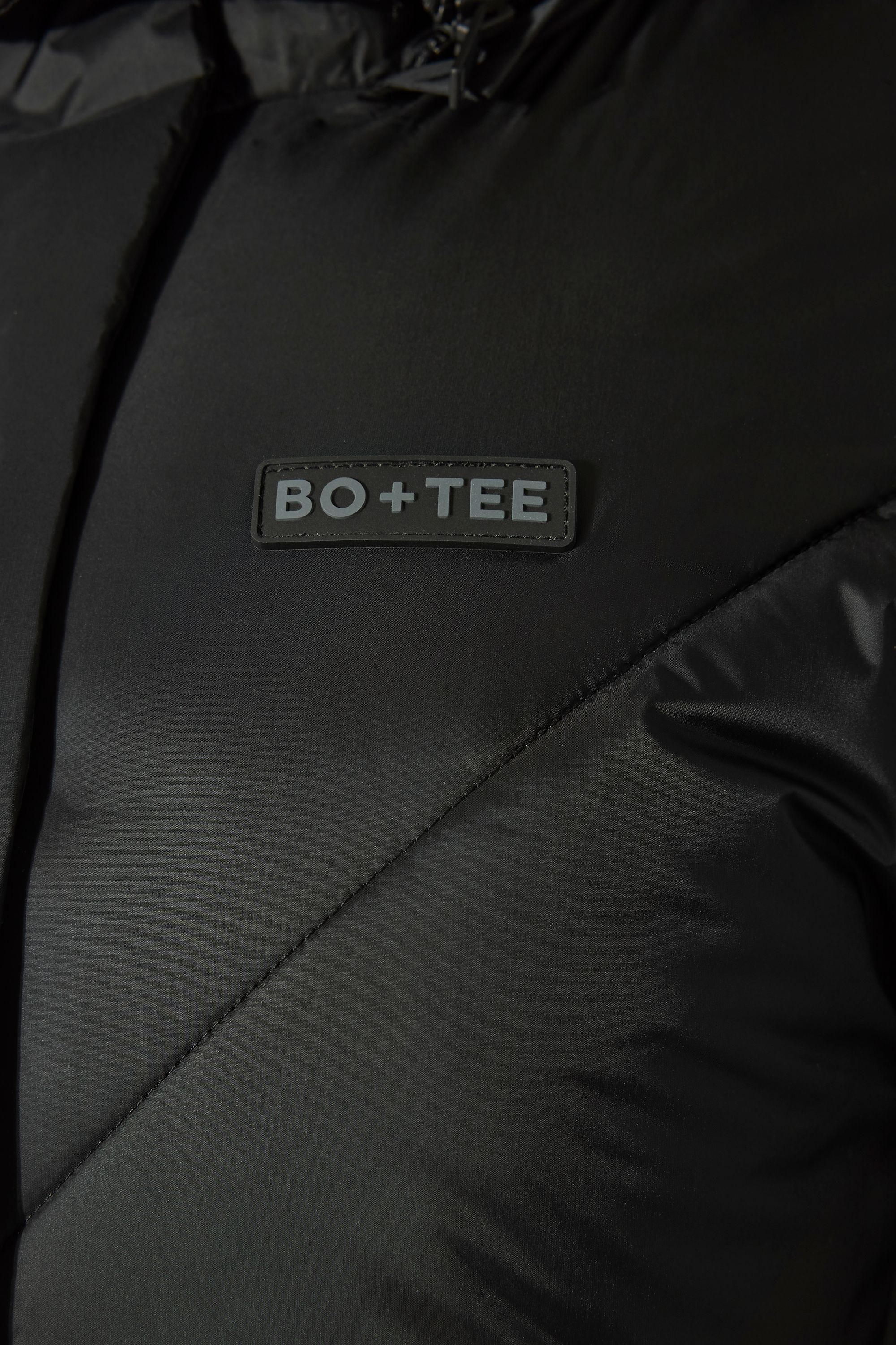 Waterproof Hooded Long Parka Coat in Black