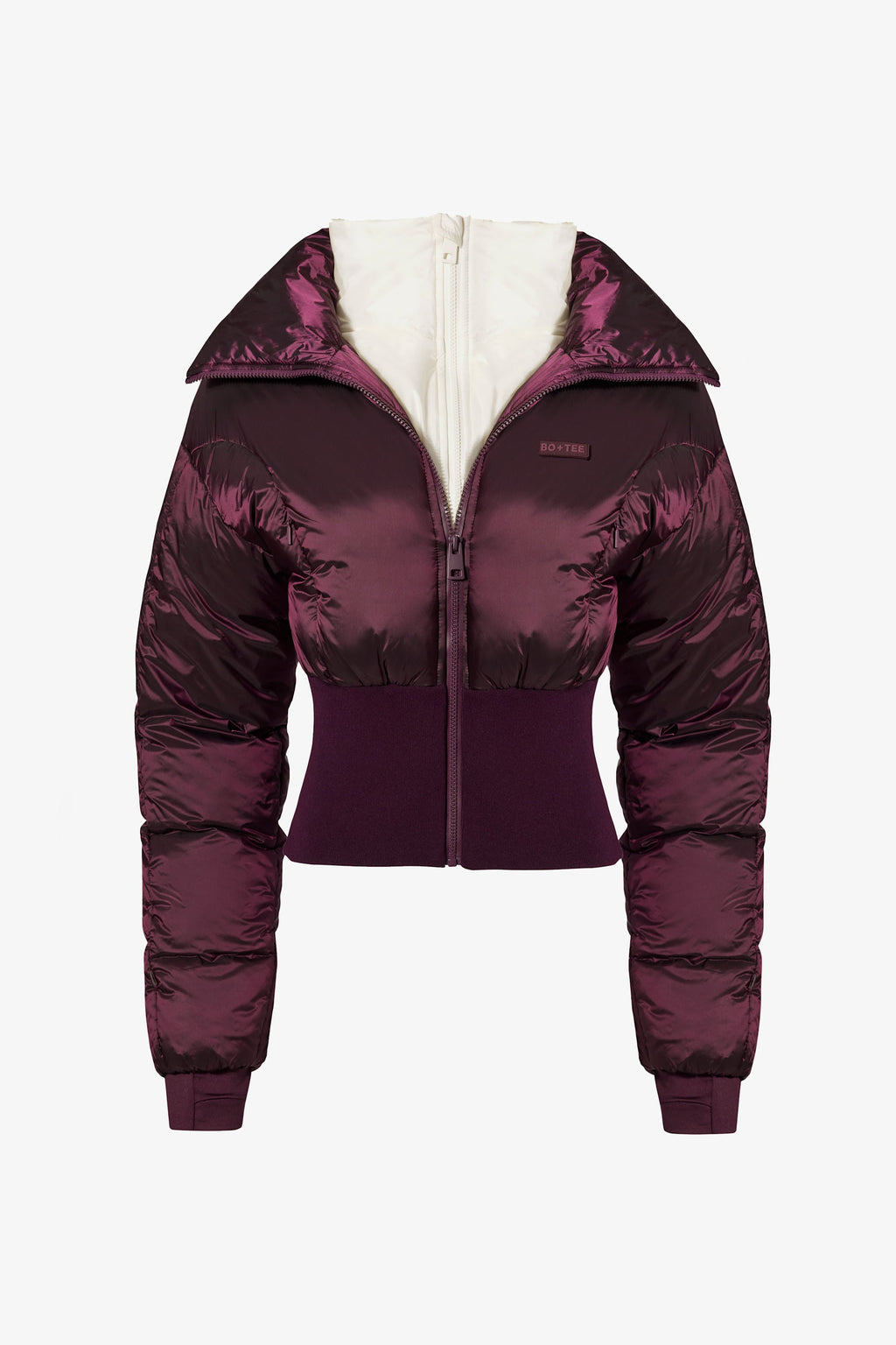 Waterproof Layered Ski Jacket in Burgundy