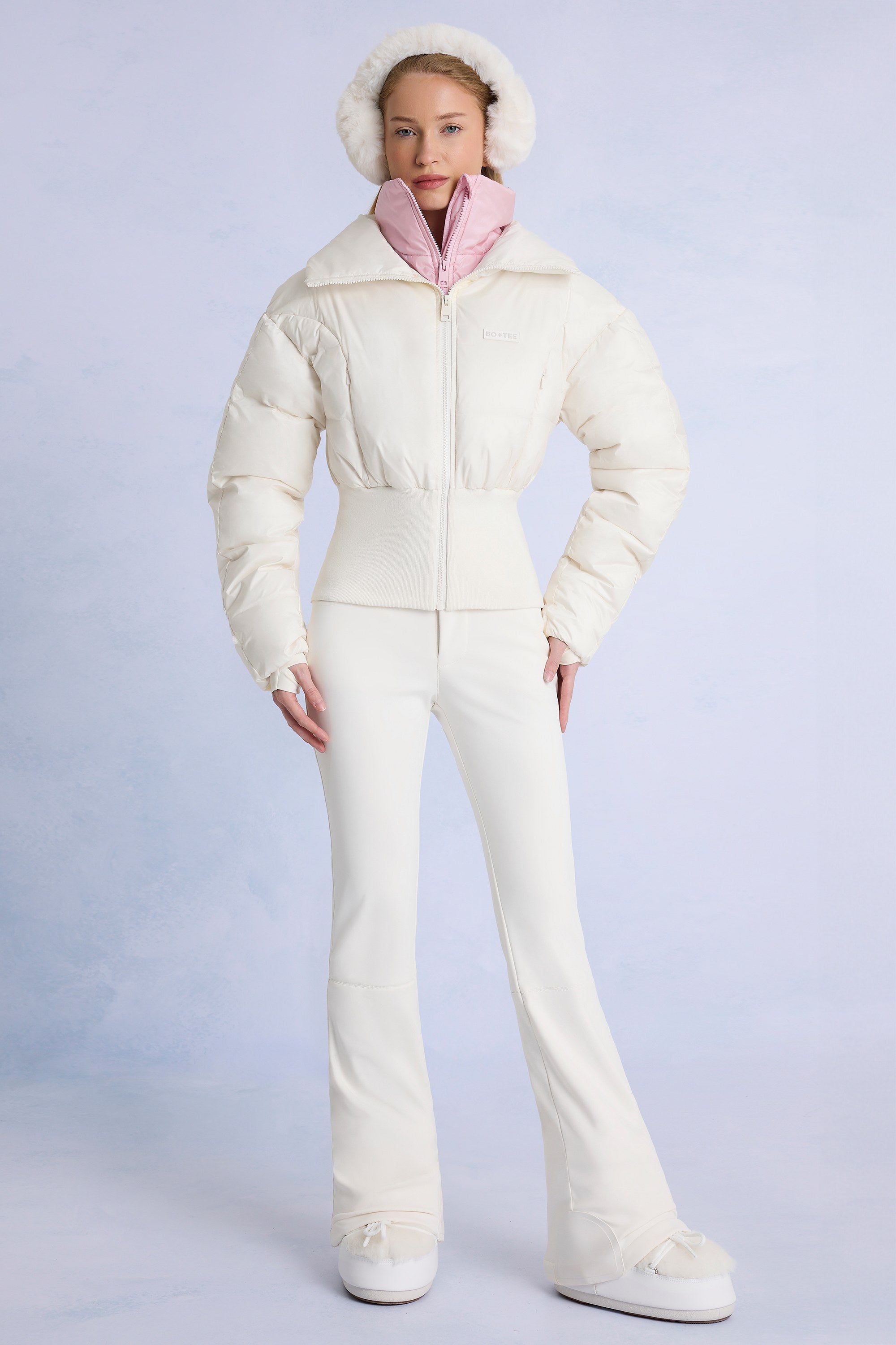 Waterproof Layered Ski Jacket in Ice