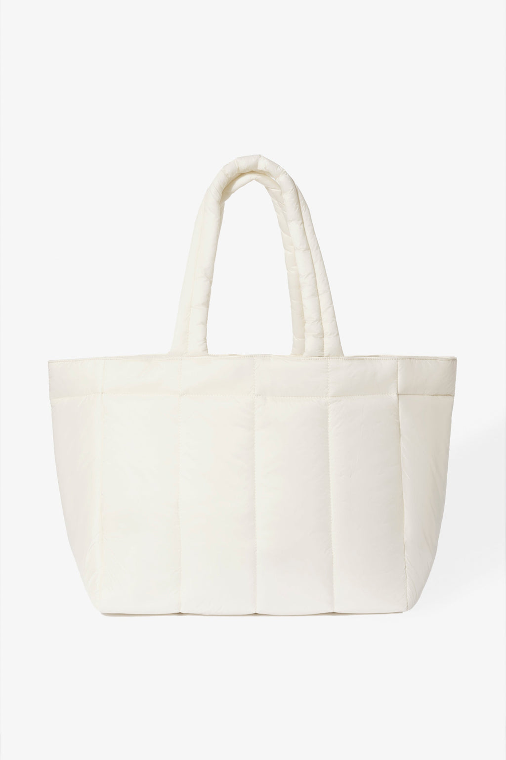 Waterproof Puffer Tote Bag in Ice