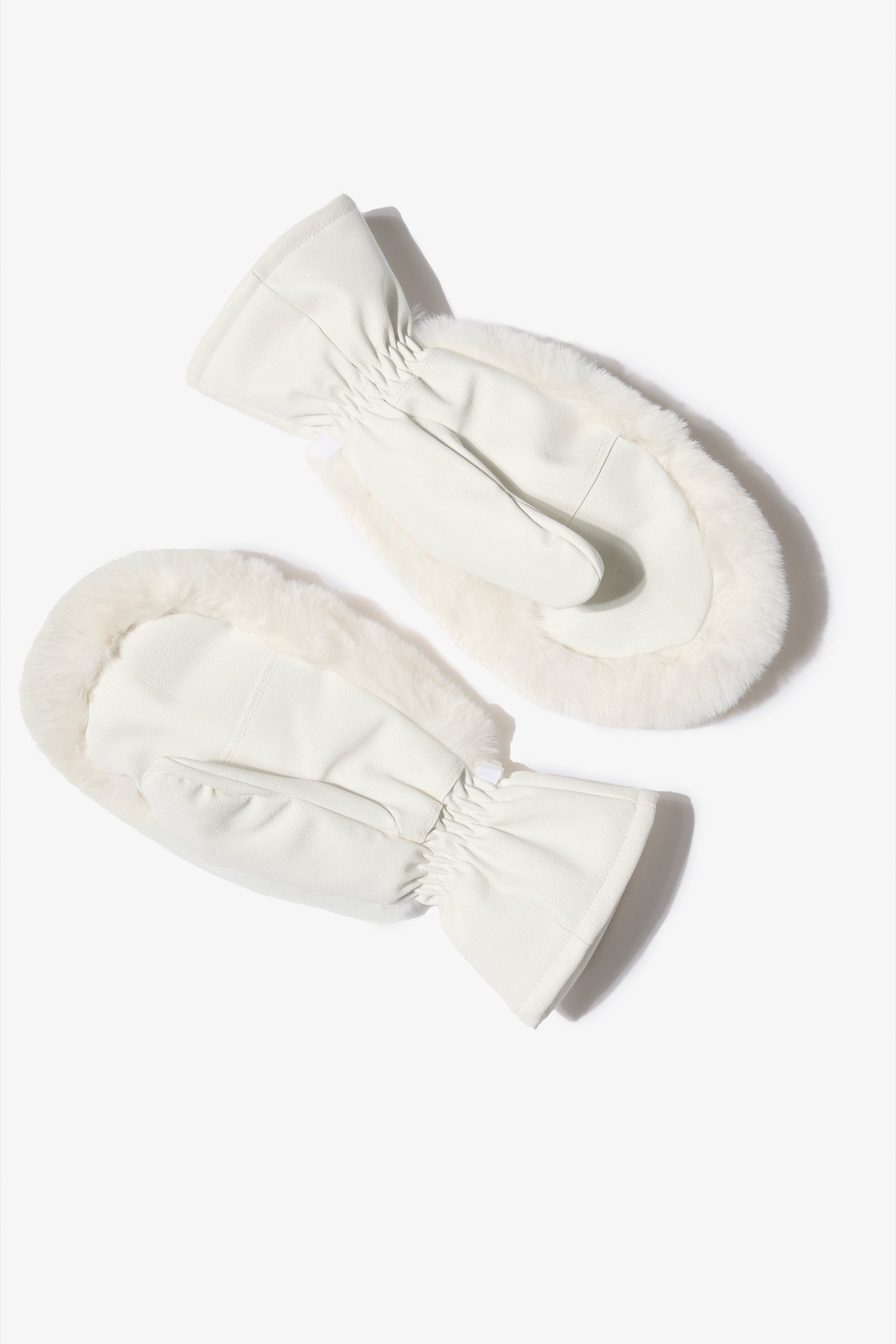 Faux-Fur Gloves in Ice