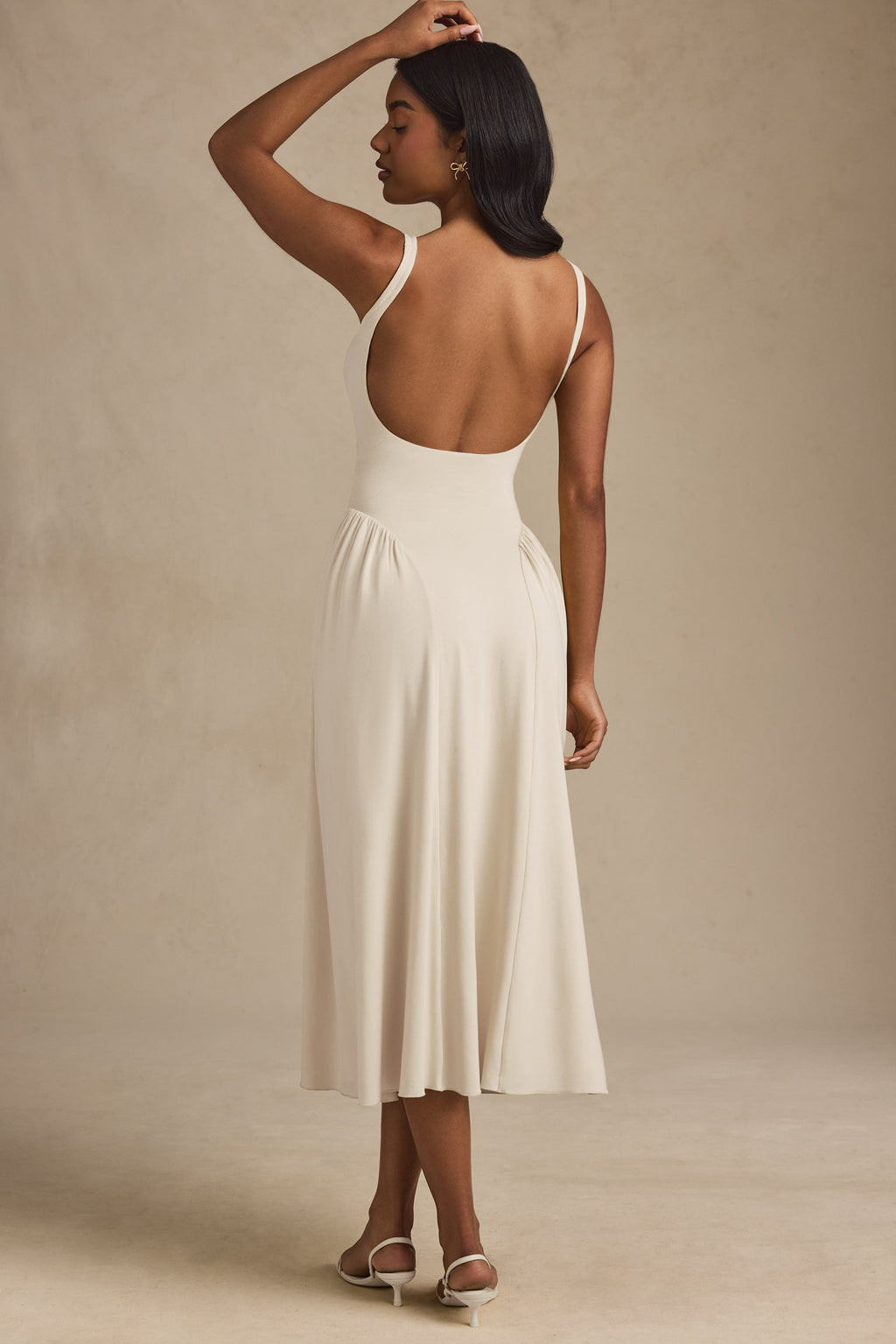 Modal A-Line Midaxi Dress in Ivory