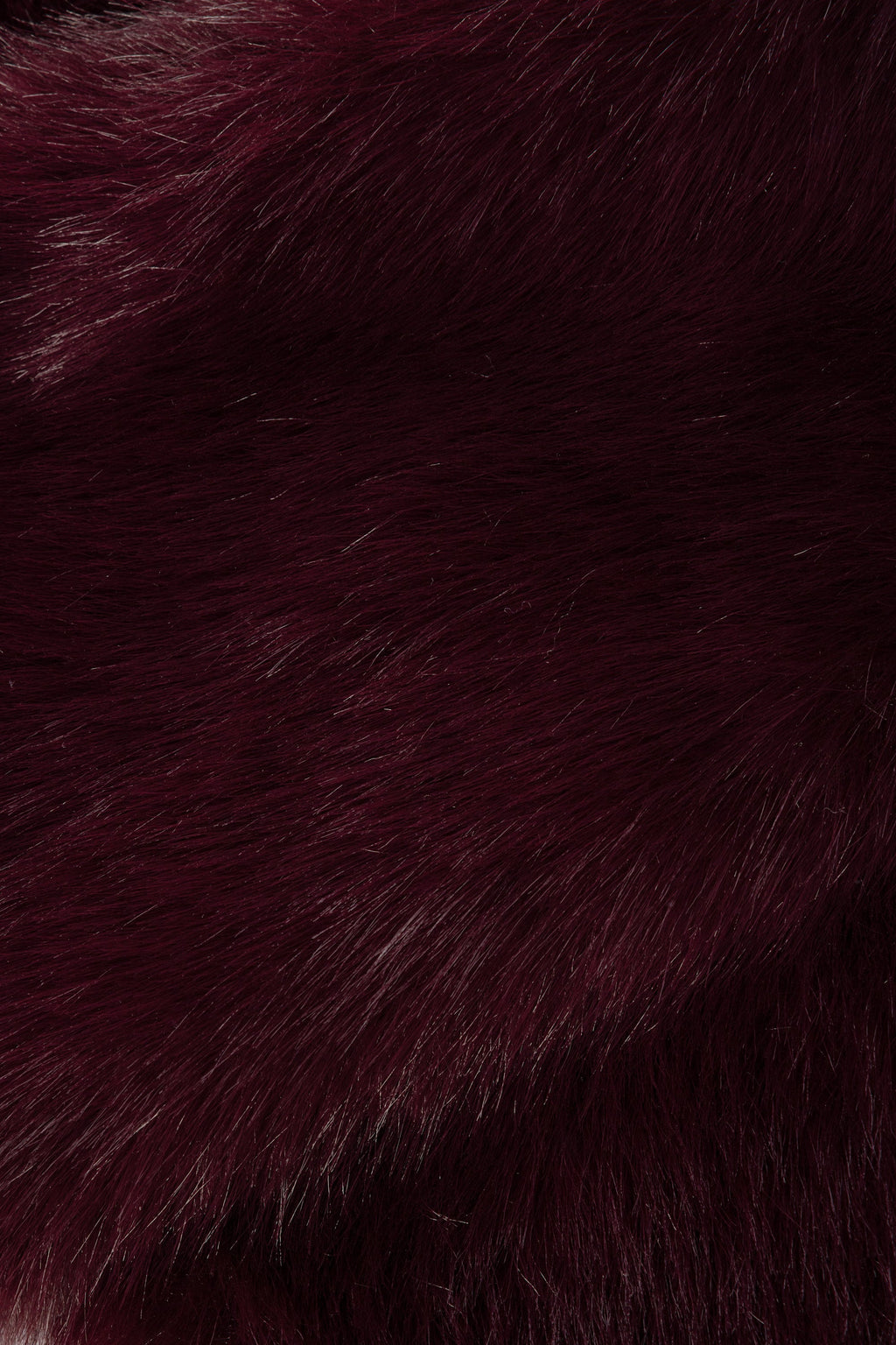 Faux Fur Cropped Bolero in Wine