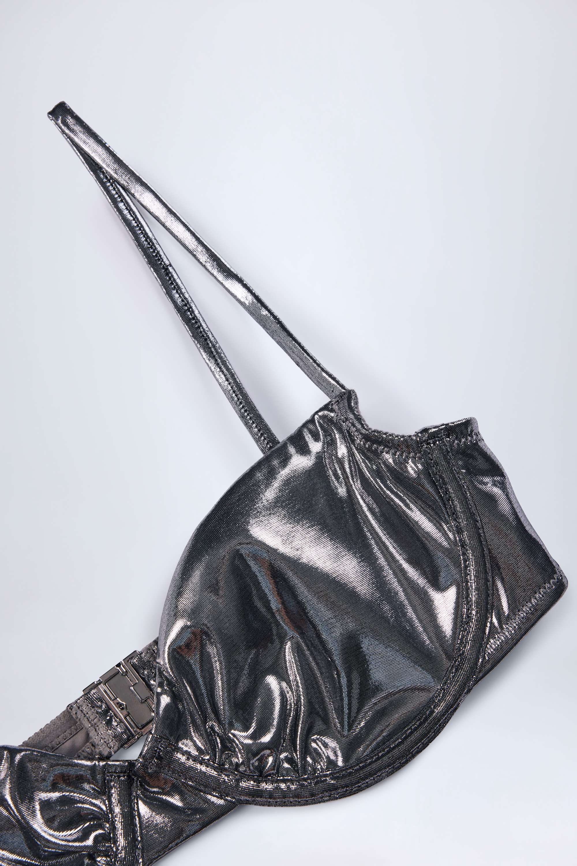 Underwired Bikini Top in Silver