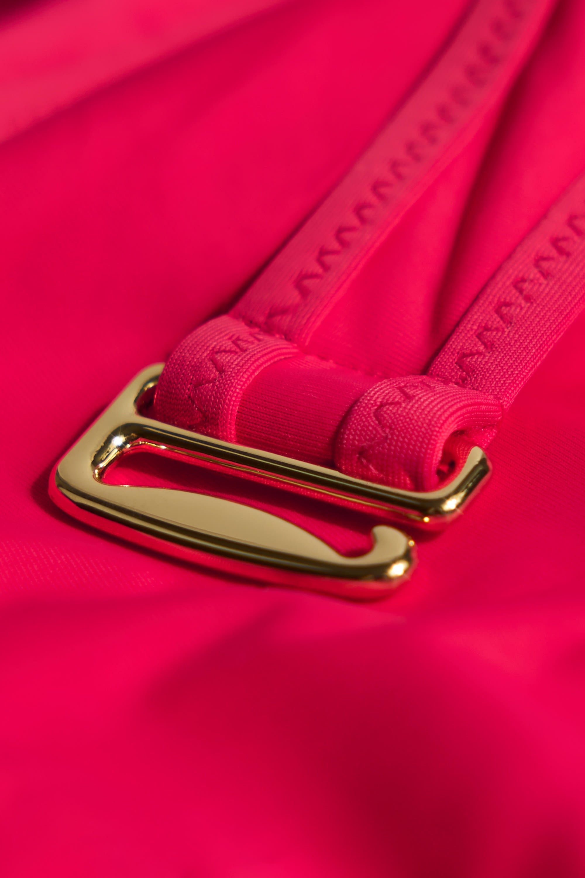 Metallic Layered Swimsuit in Fuchsia