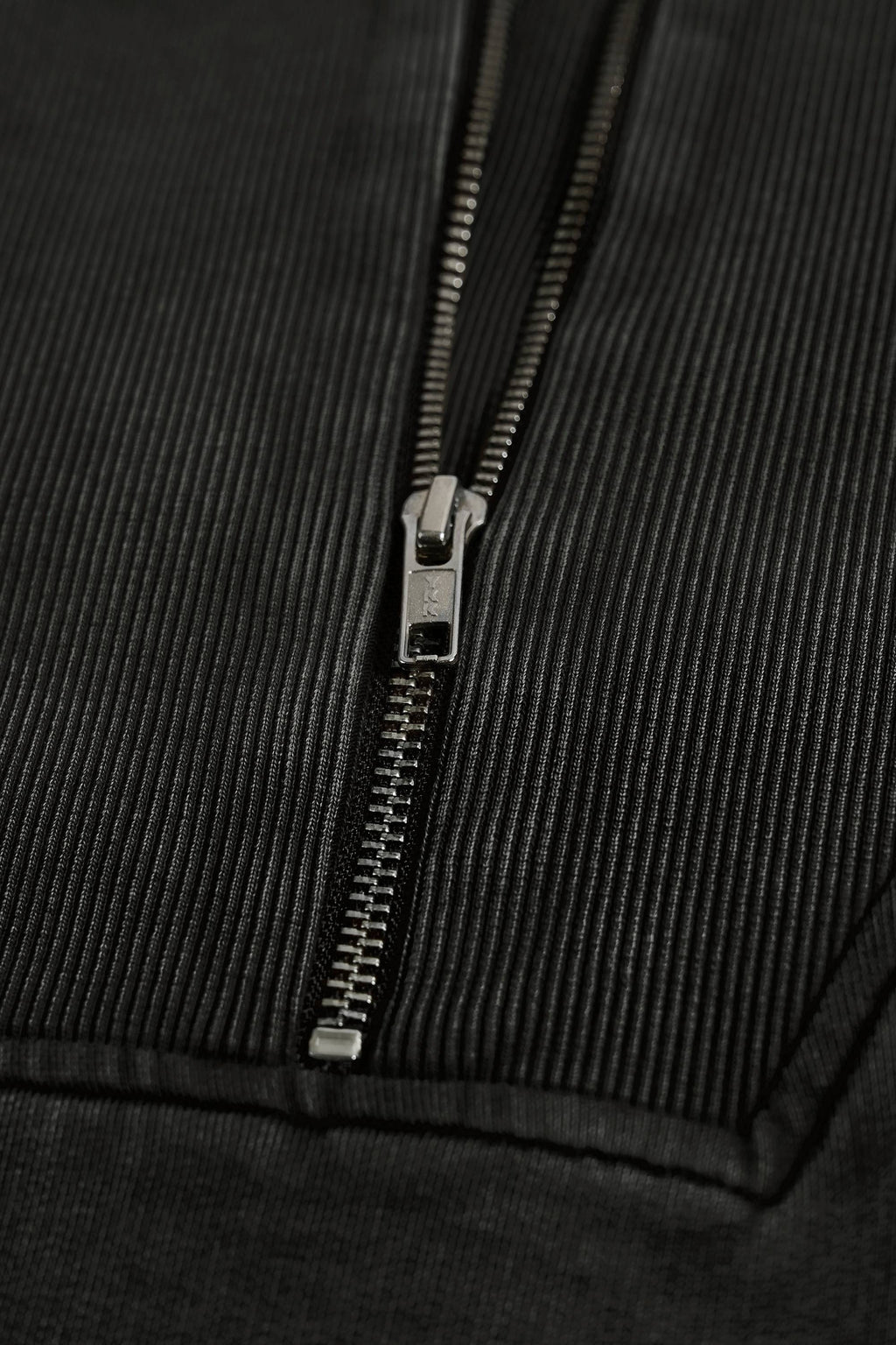 Cotton Jersey Acid Wash Cropped Sweatshirt  in Ash