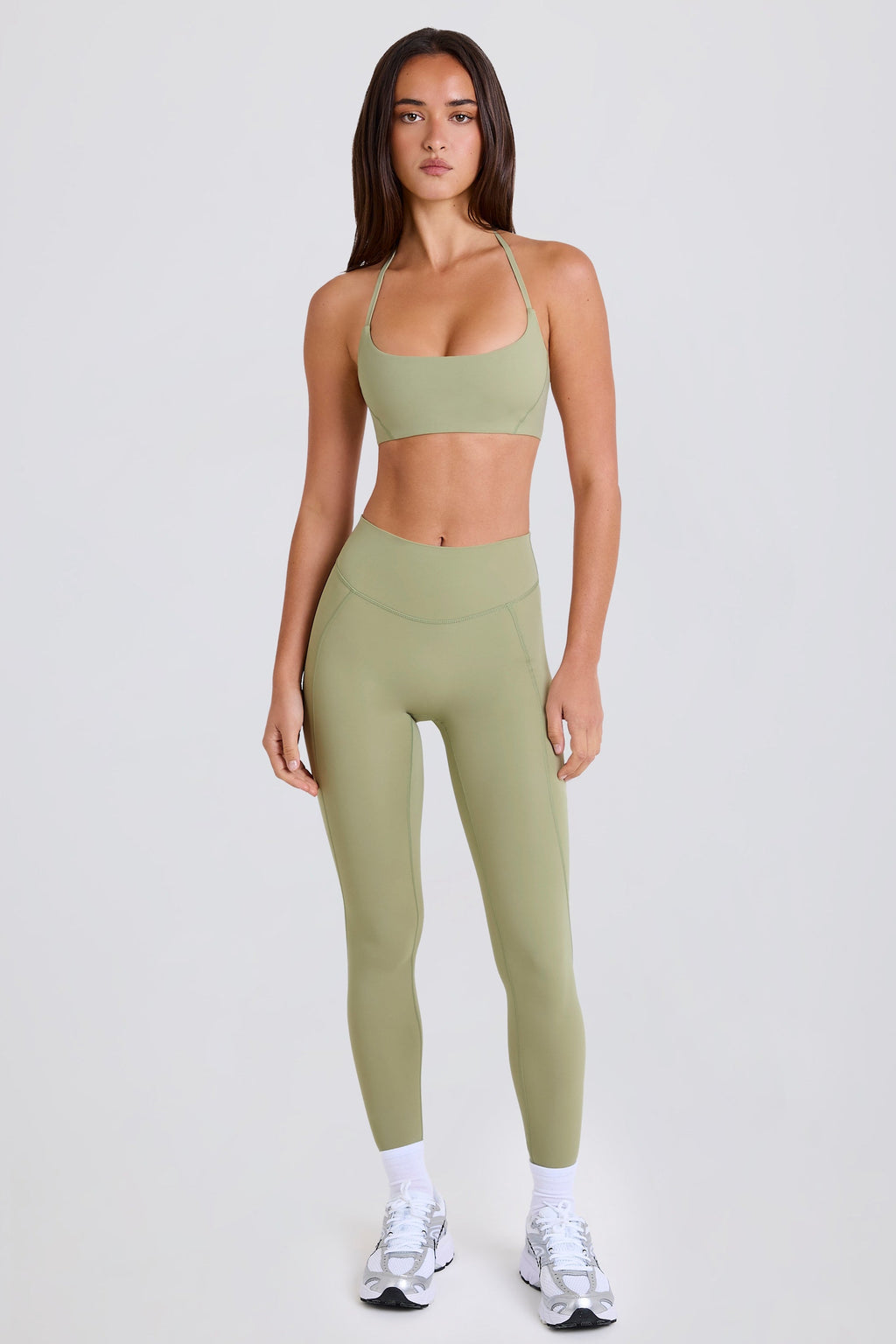 Four-Way Stretch High-Waist Leggings in Matcha
