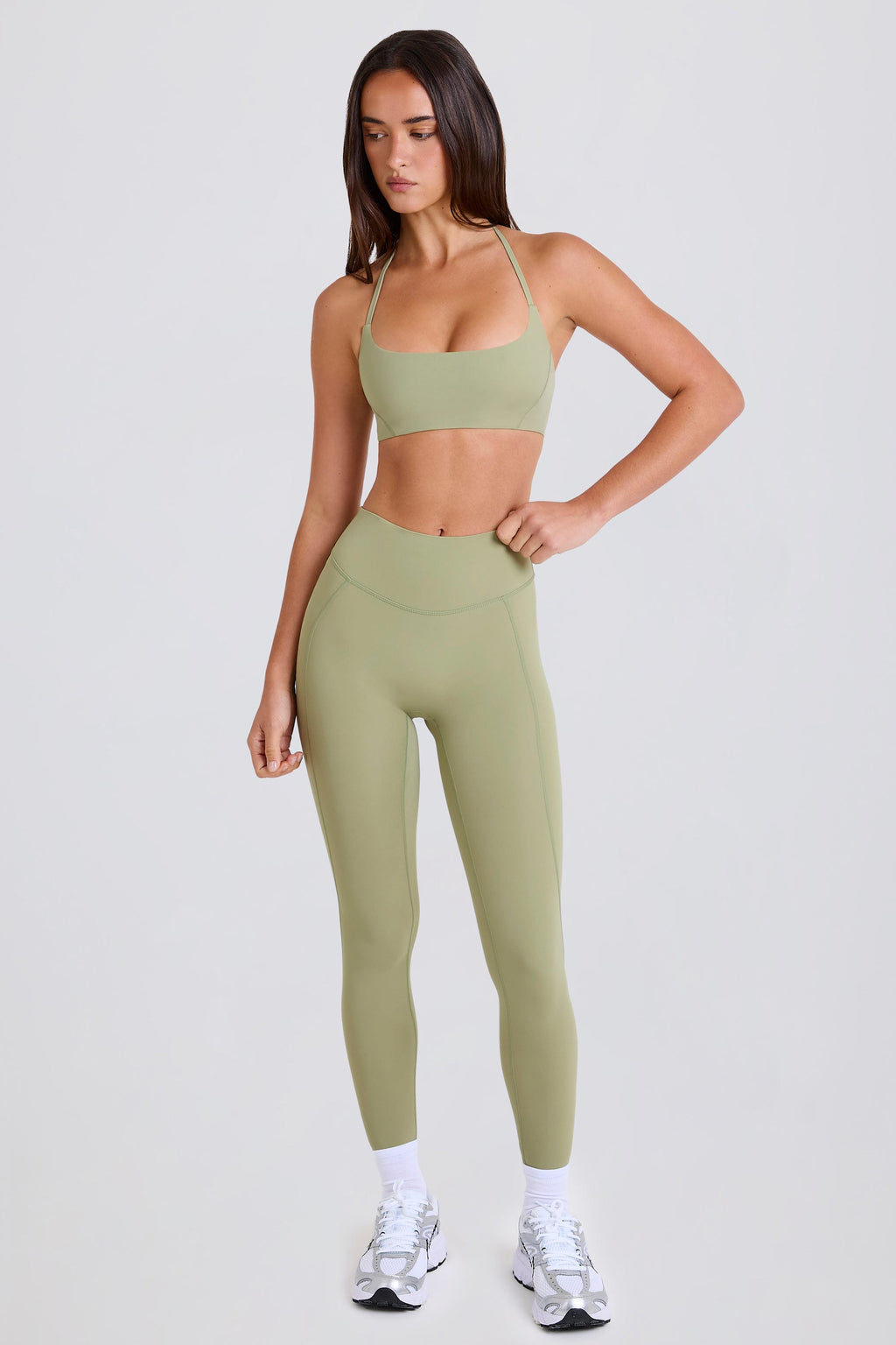 Four-Way Stretch High-Waist Leggings in Matcha
