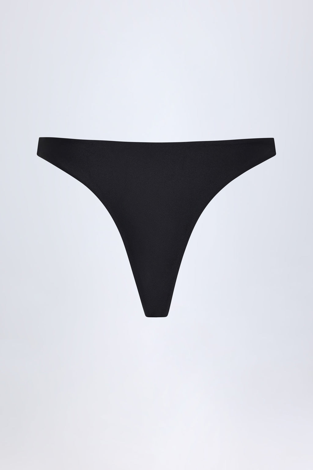 Hardware-Detail Cheeky Bikini Bottoms in Black