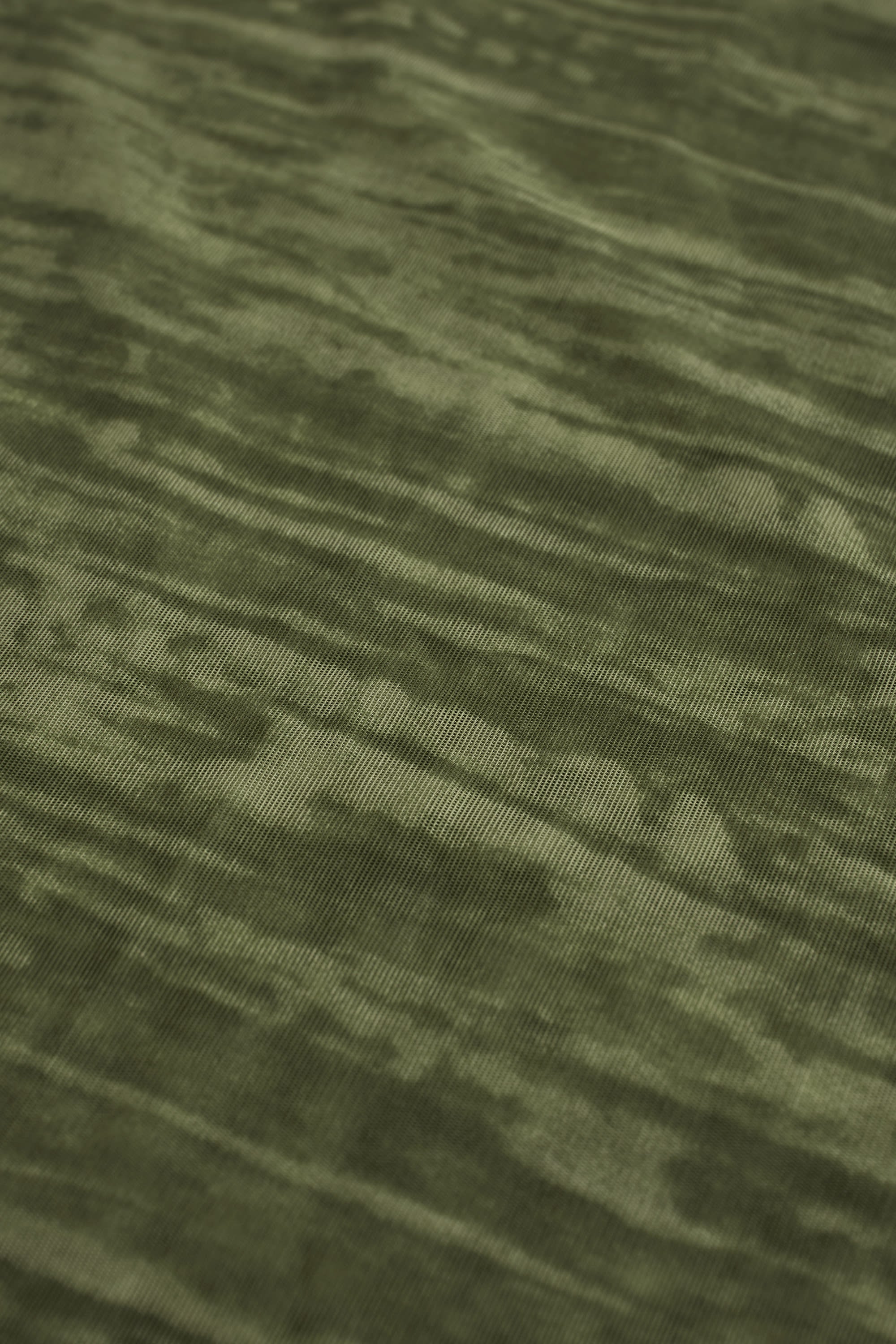 Lace-Up Ruffled Flared Jumpsuit in Green Print