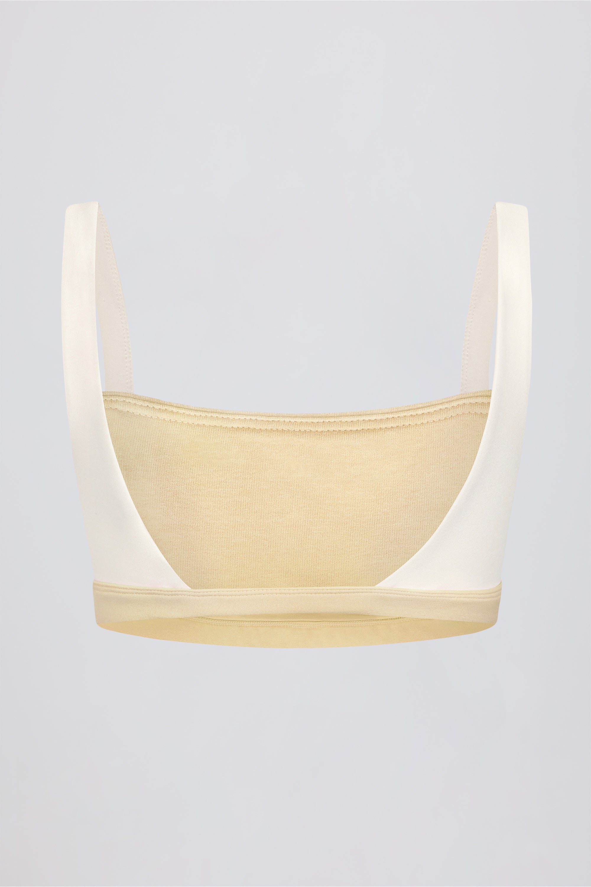 Contrast Sports Bra in Lemon Marl