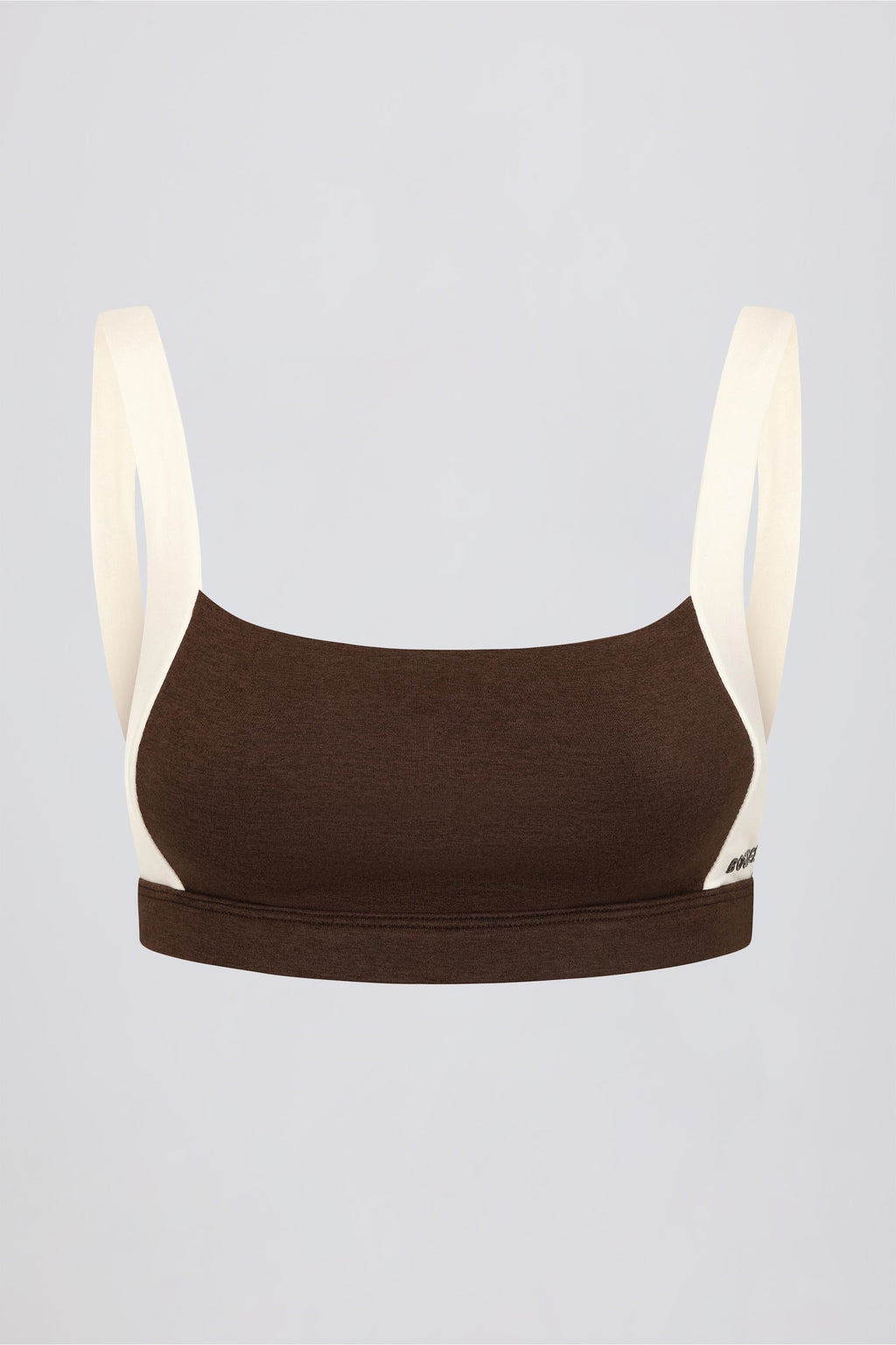 Contrast Sports Bra in Pecan Marl