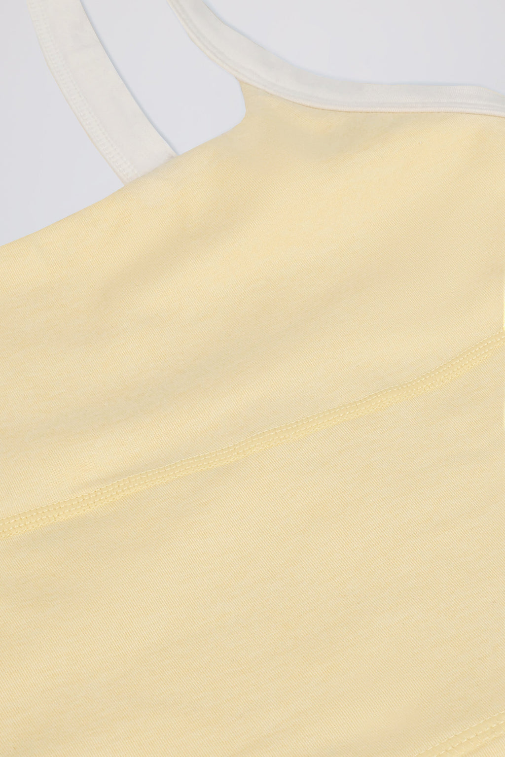 Cropped Tank Top in Lemon Marl