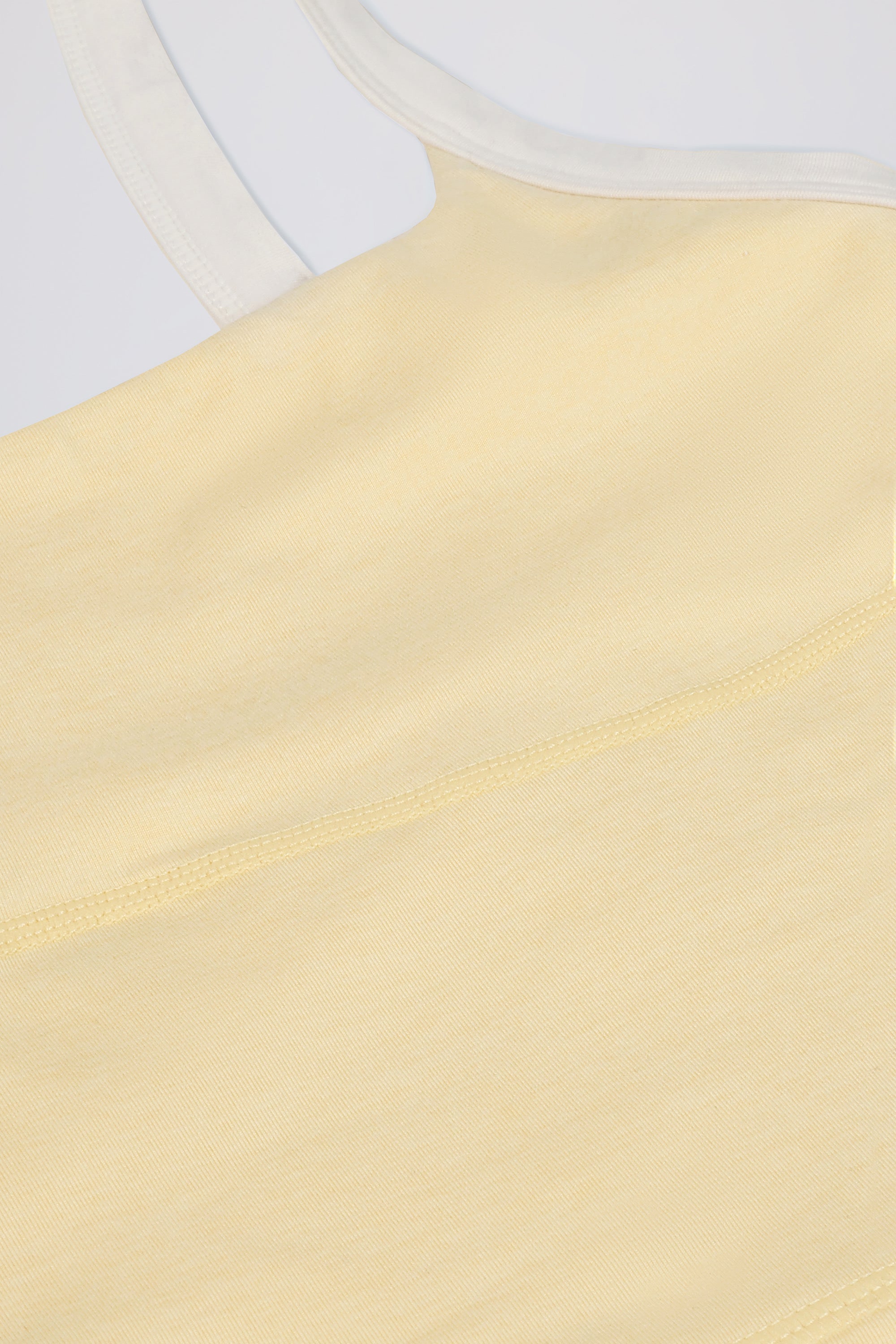 Cropped Tank Top in Lemon Marl