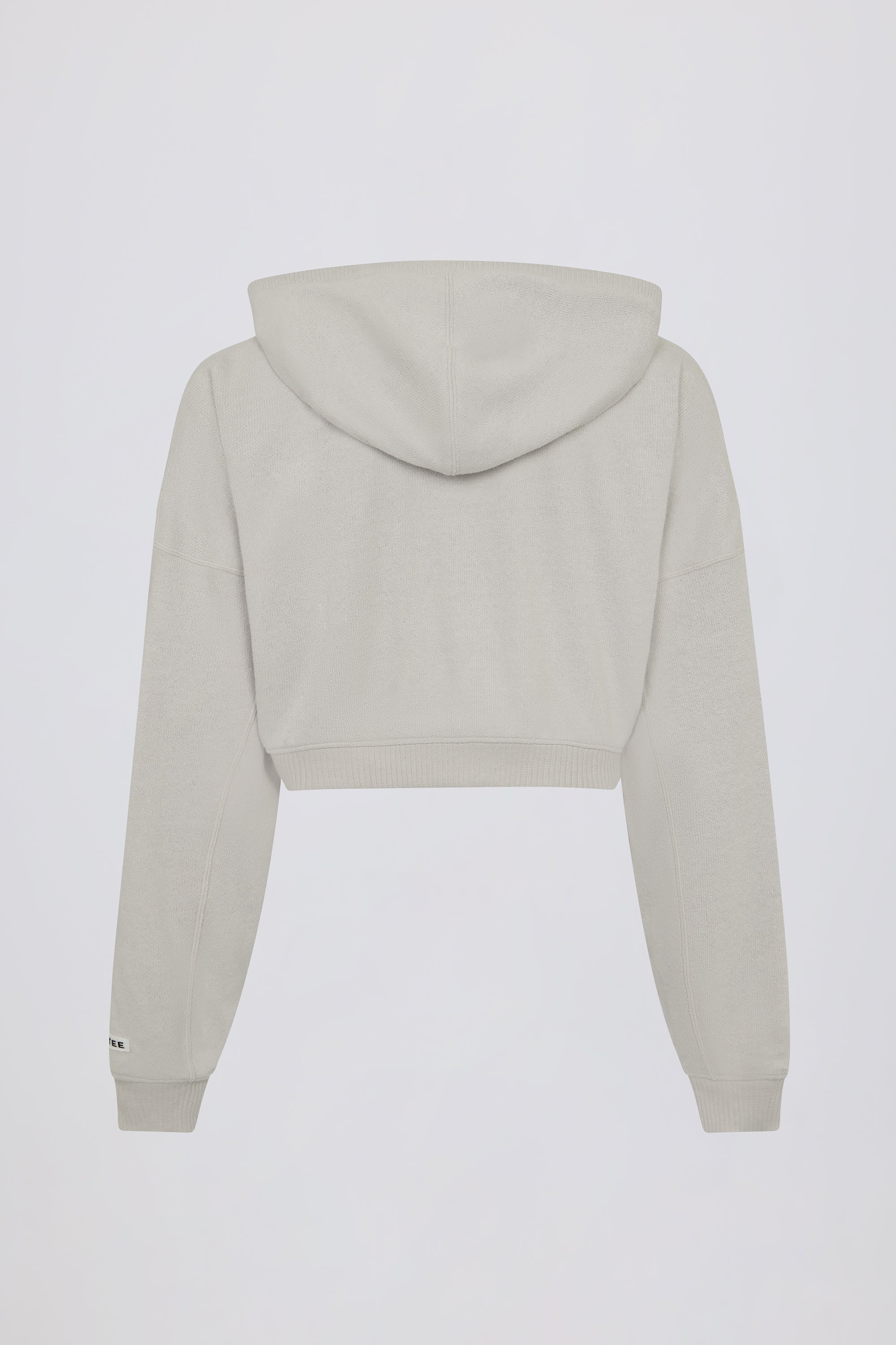 Lightweight Knit V-Neck Oversized Jumper in Light Grey