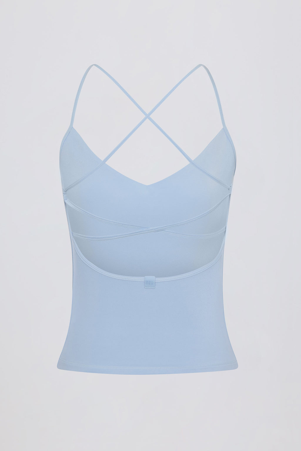 Cross-Back Tank Top in Sky