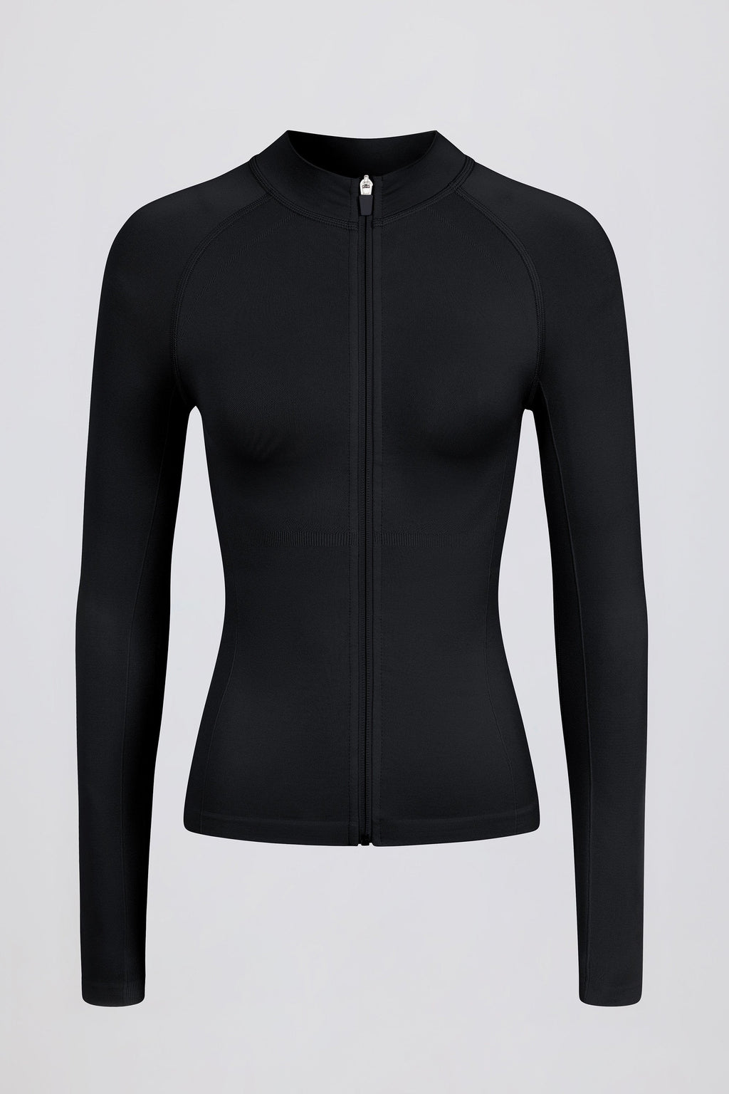 Define Luxe Zip-Up Jacket in Black