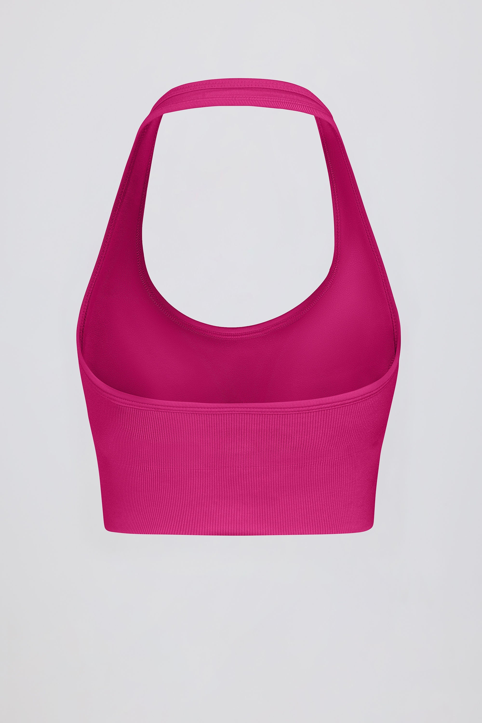 Define Luxe Halterneck Sports Bra in Berry