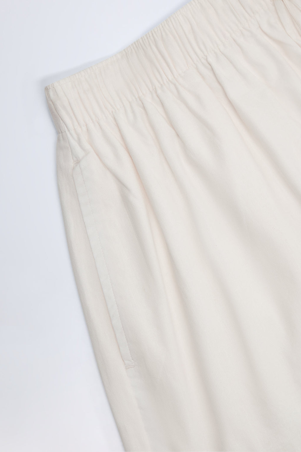 Tie-Front Cotton-Poplin Shorts in White