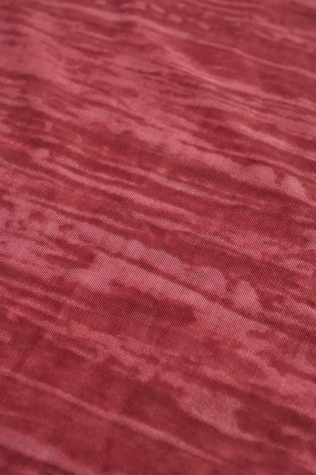 Ruffled Mid-Rise Flared Trousers in Red Print