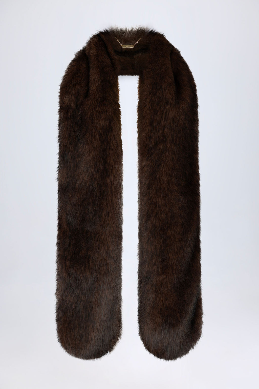 Faux-Fur Stole in Brown