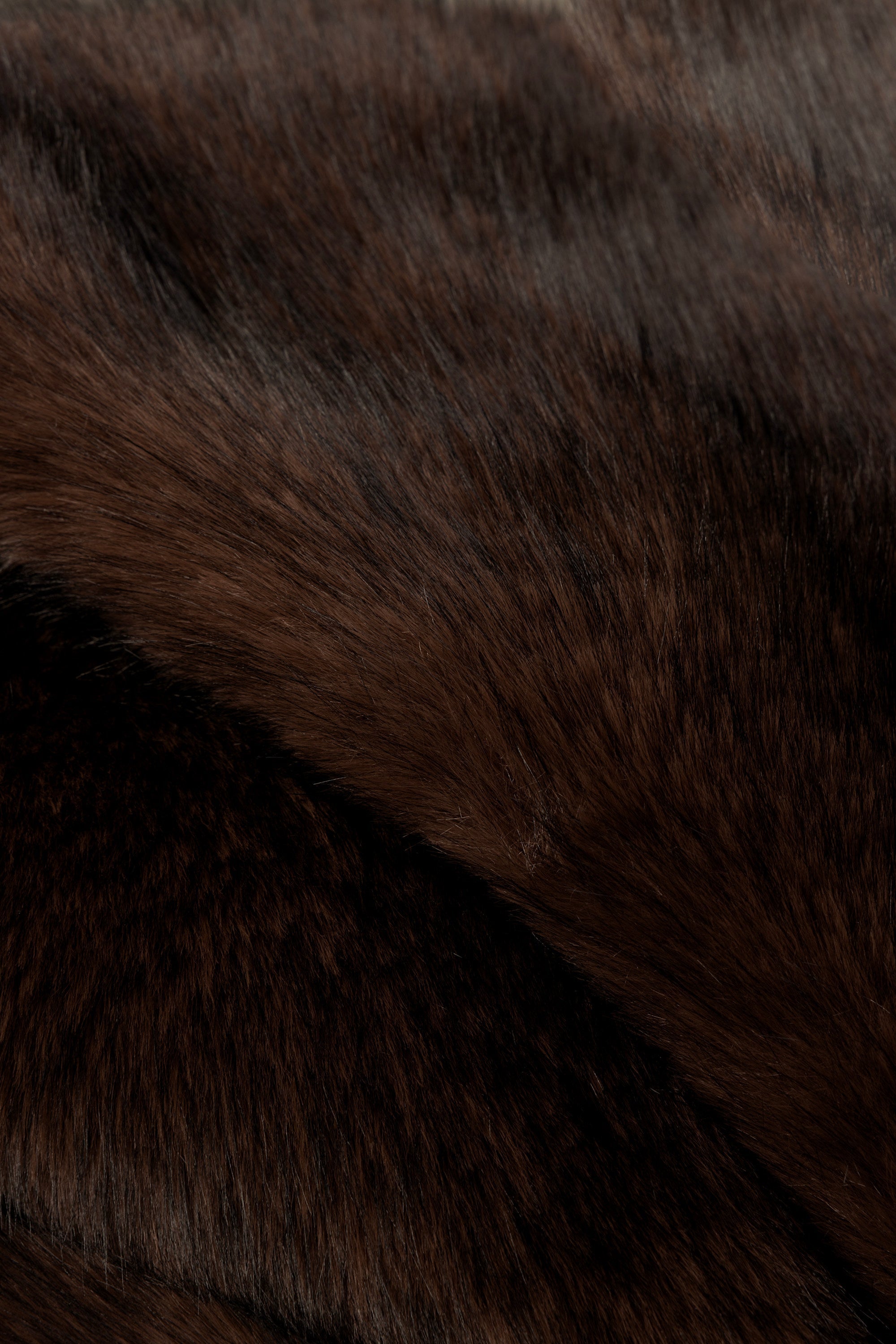 Faux-Fur Stole in Brown