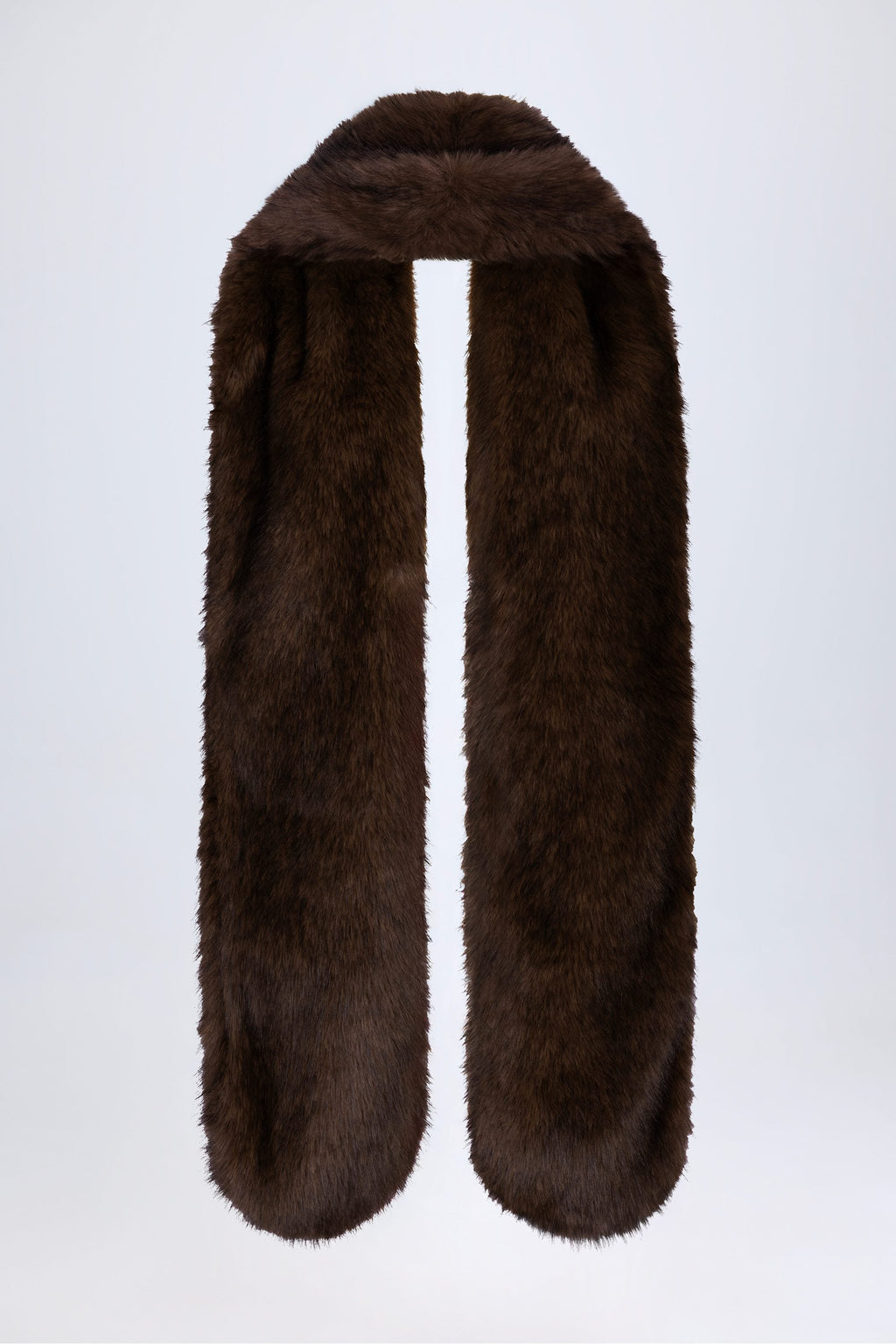 Faux-Fur Stole in Brown