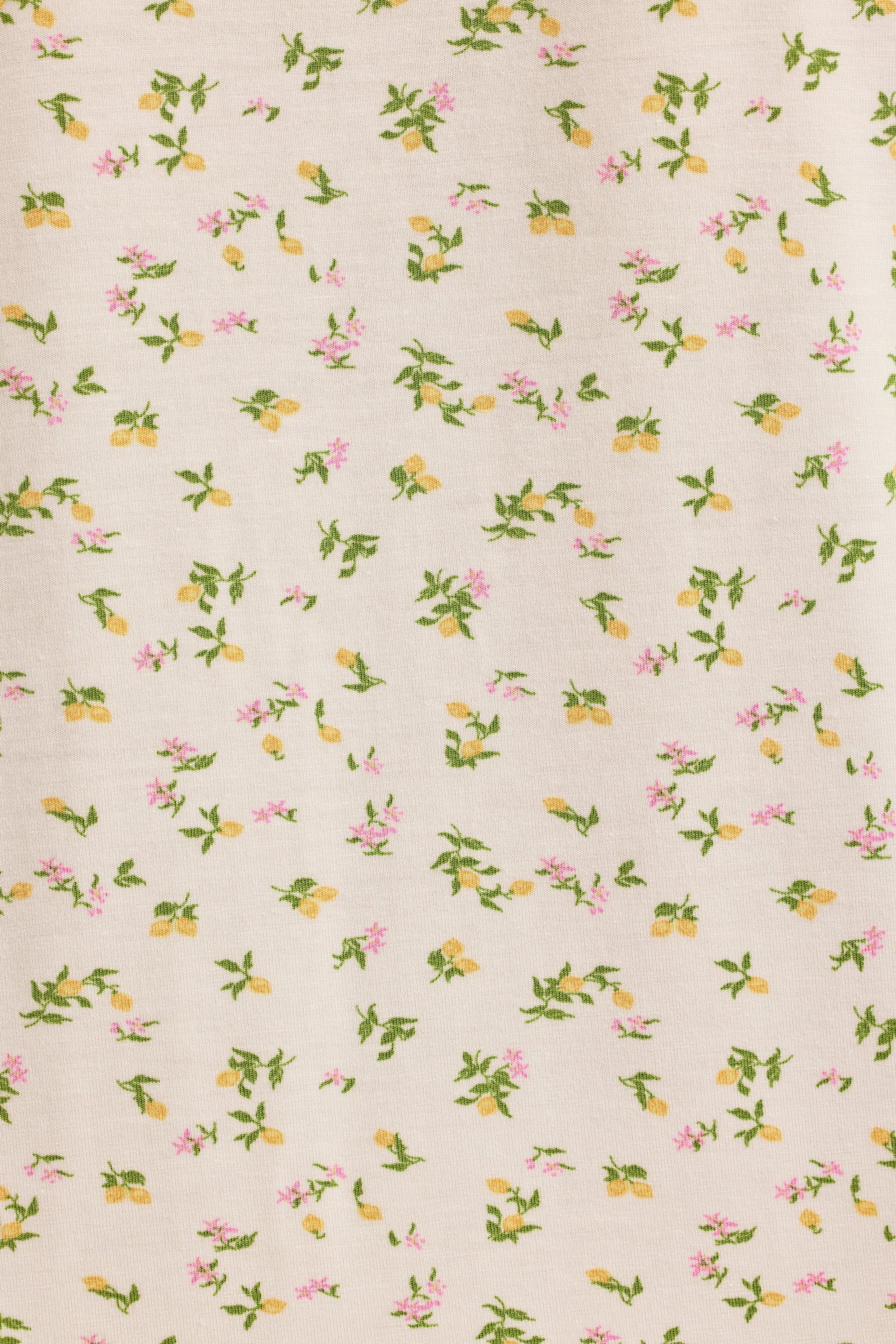 Modal Camisole Pyjama Top in Lemon Print