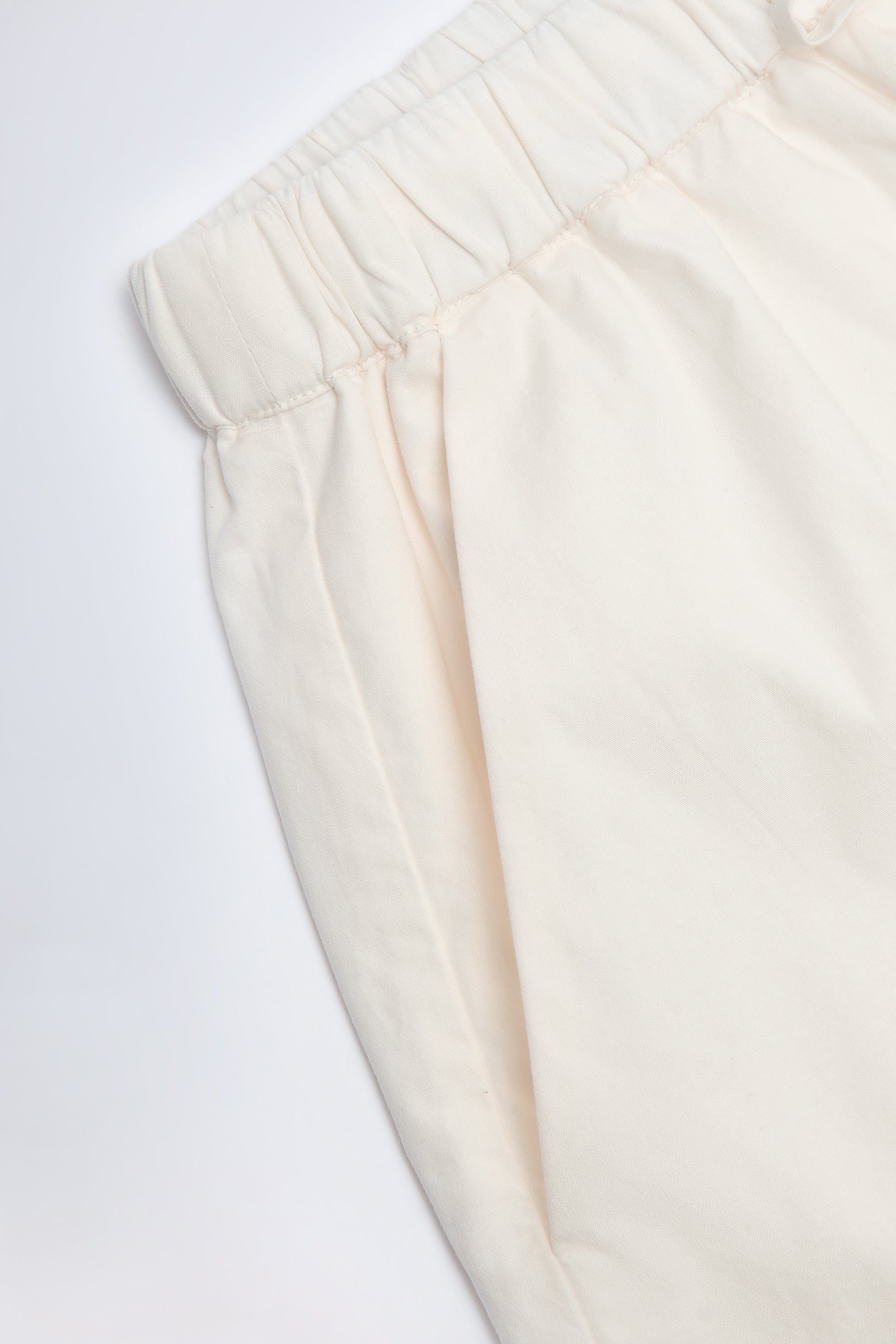 Mid-Rise Cotton-Poplin Shorts in White