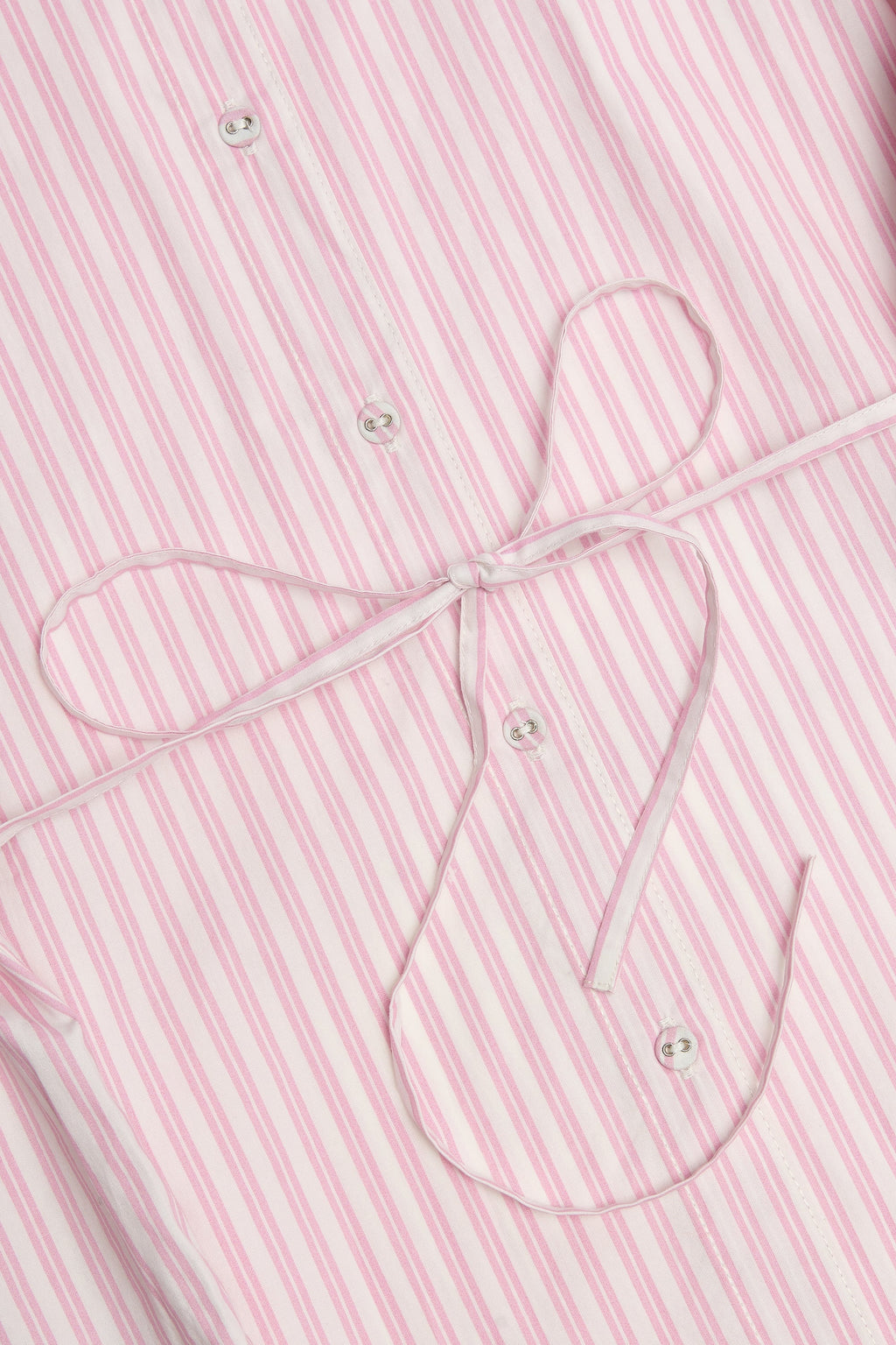 Oversized Shirt in Pink Stripe