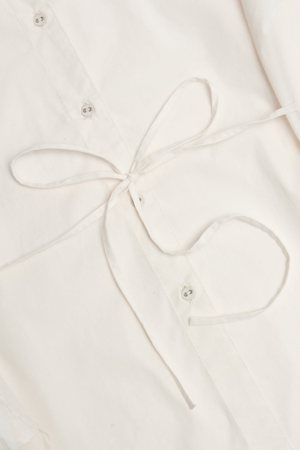 Oversized Cotton-Poplin Shirt in White