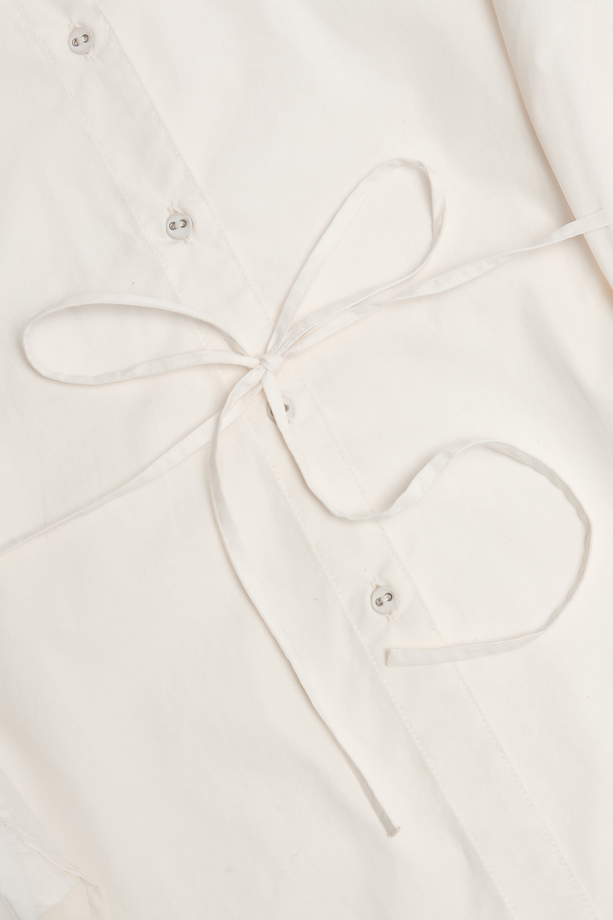 Oversized Cotton-Poplin Shirt in White