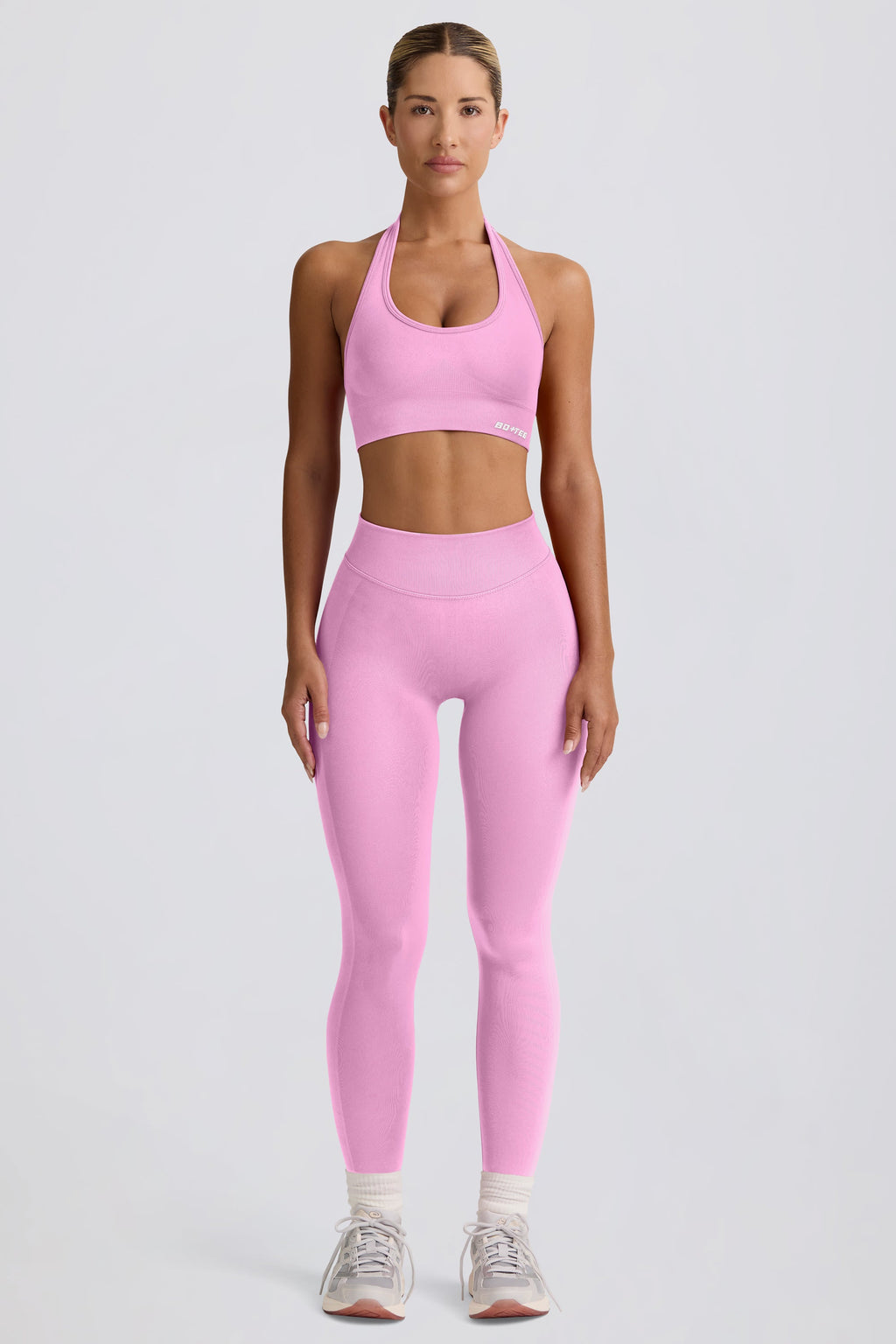 Define Luxe High-Waist Leggings in Bubblegum Pink