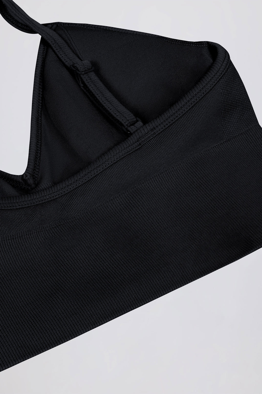 Define Luxe V-Neck Sports Bra in Black