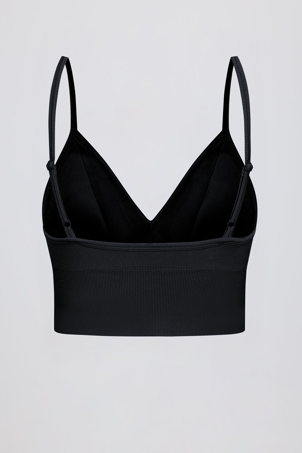 Define Luxe V-Neck Sports Bra in Black