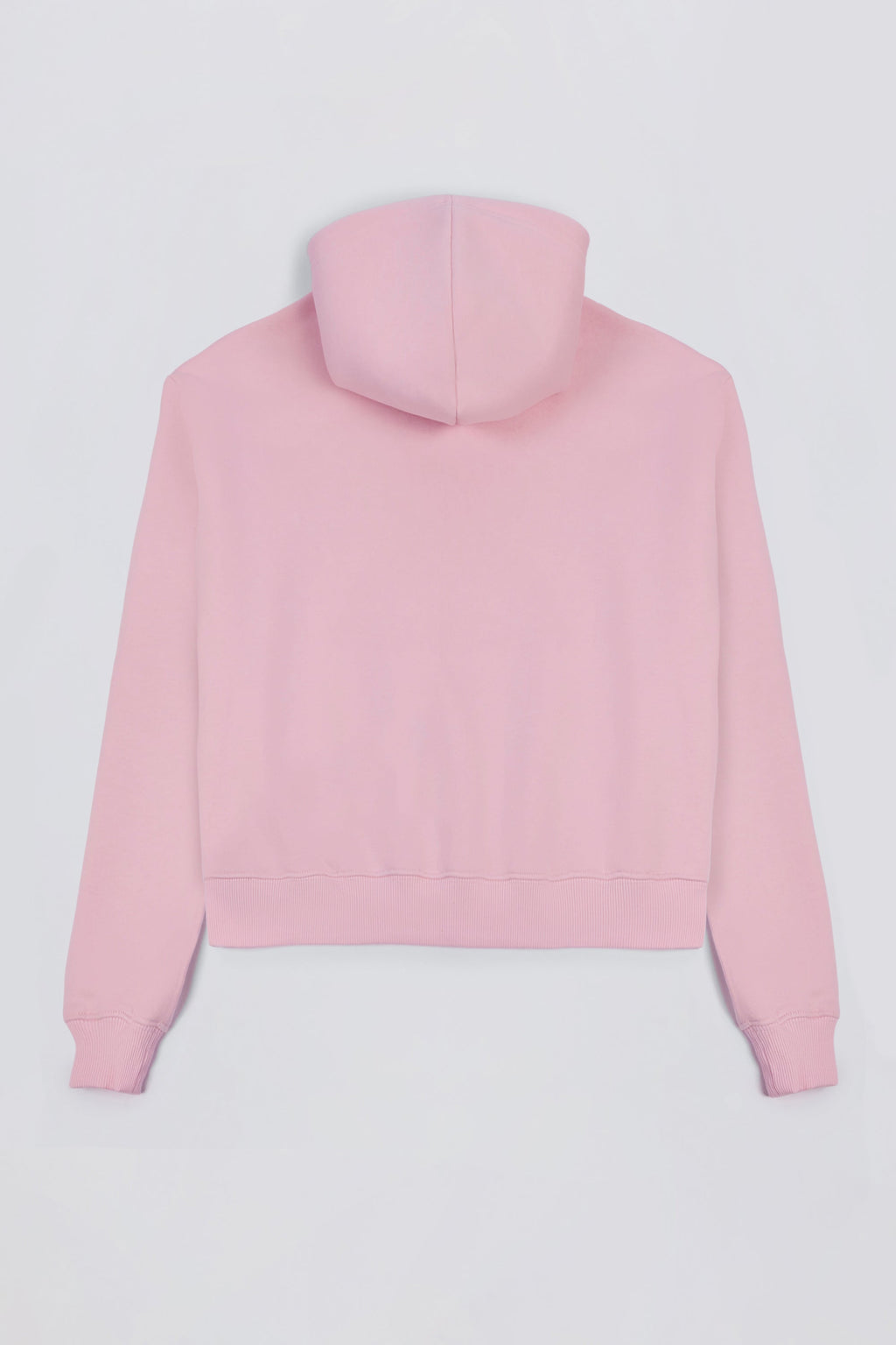 Premium Brushed Jersey Appliqué Oversized Hoodie in Powder Pink