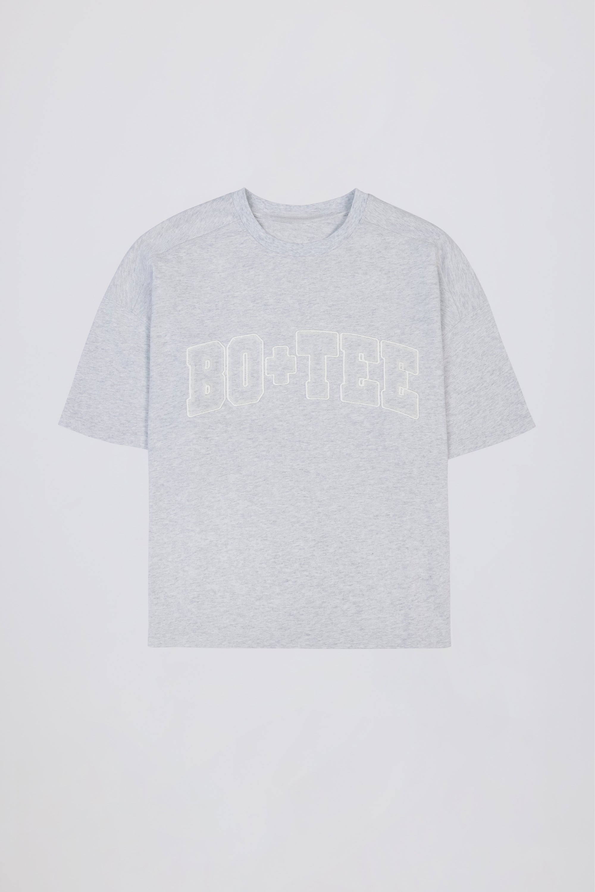 Oversized Cotton-Jersey T-Shirt in Grey Marl