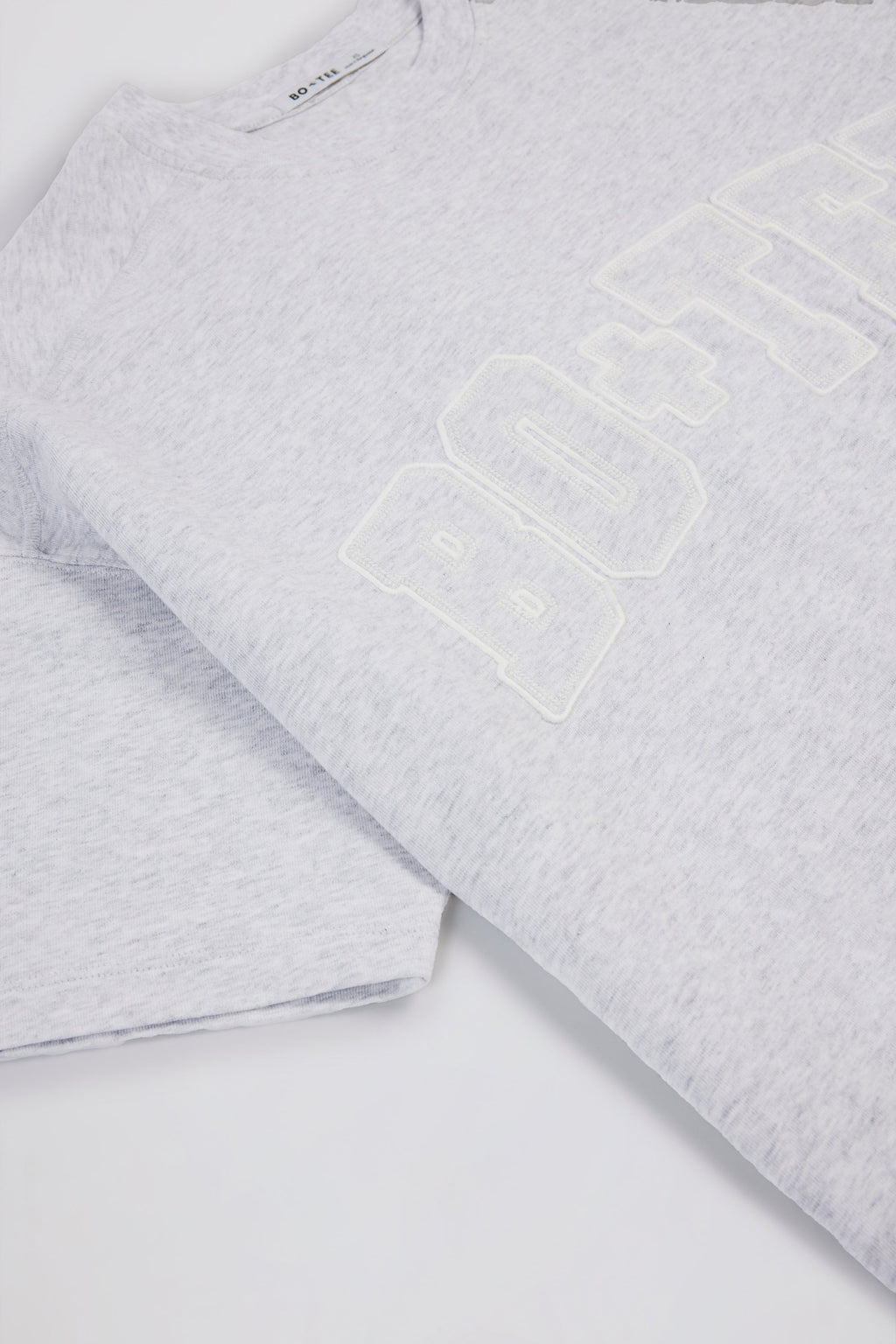 Oversized Cotton-Jersey T-Shirt in Grey Marl