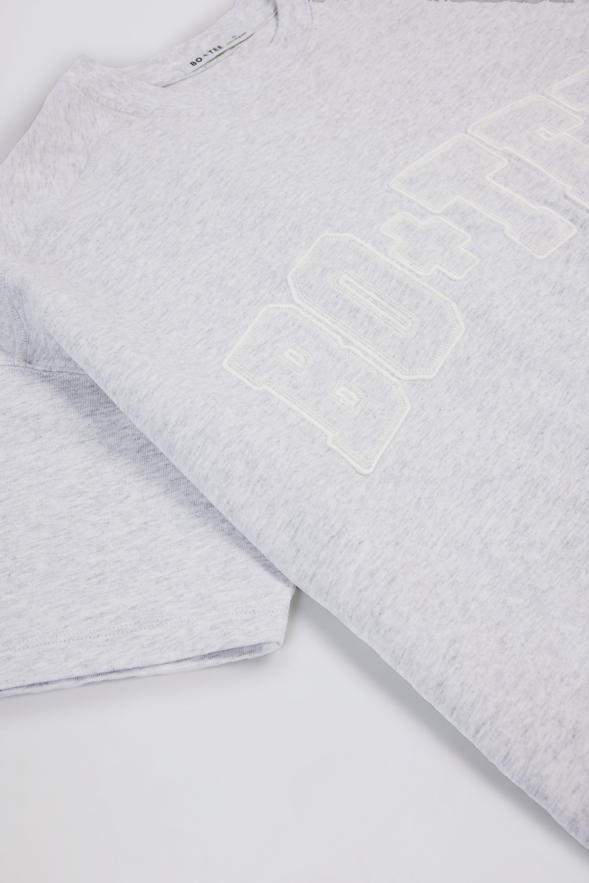 Oversized Cotton-Jersey T-Shirt in Grey Marl