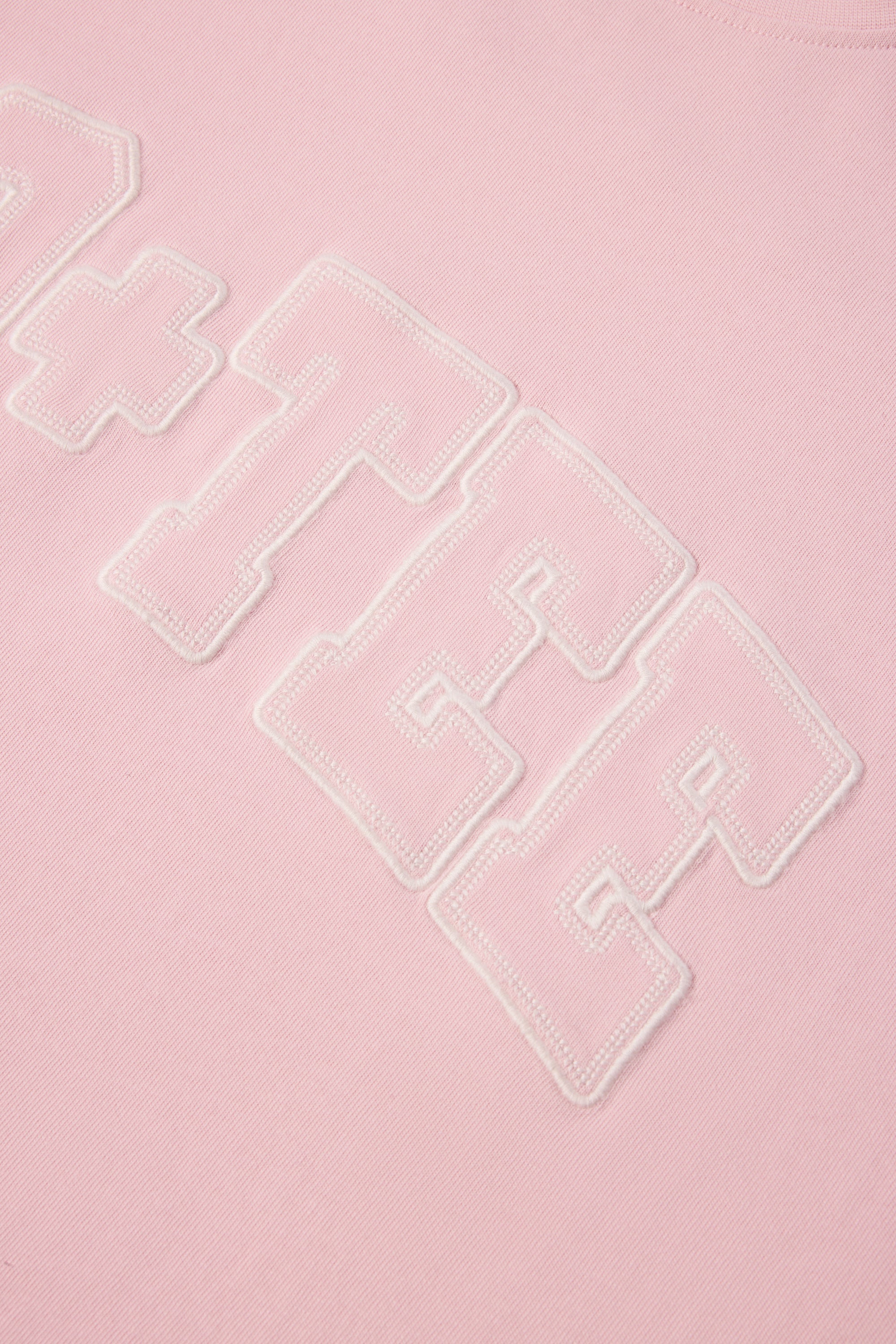 Oversized Cotton-Jersey T-Shirt in Powder Pink