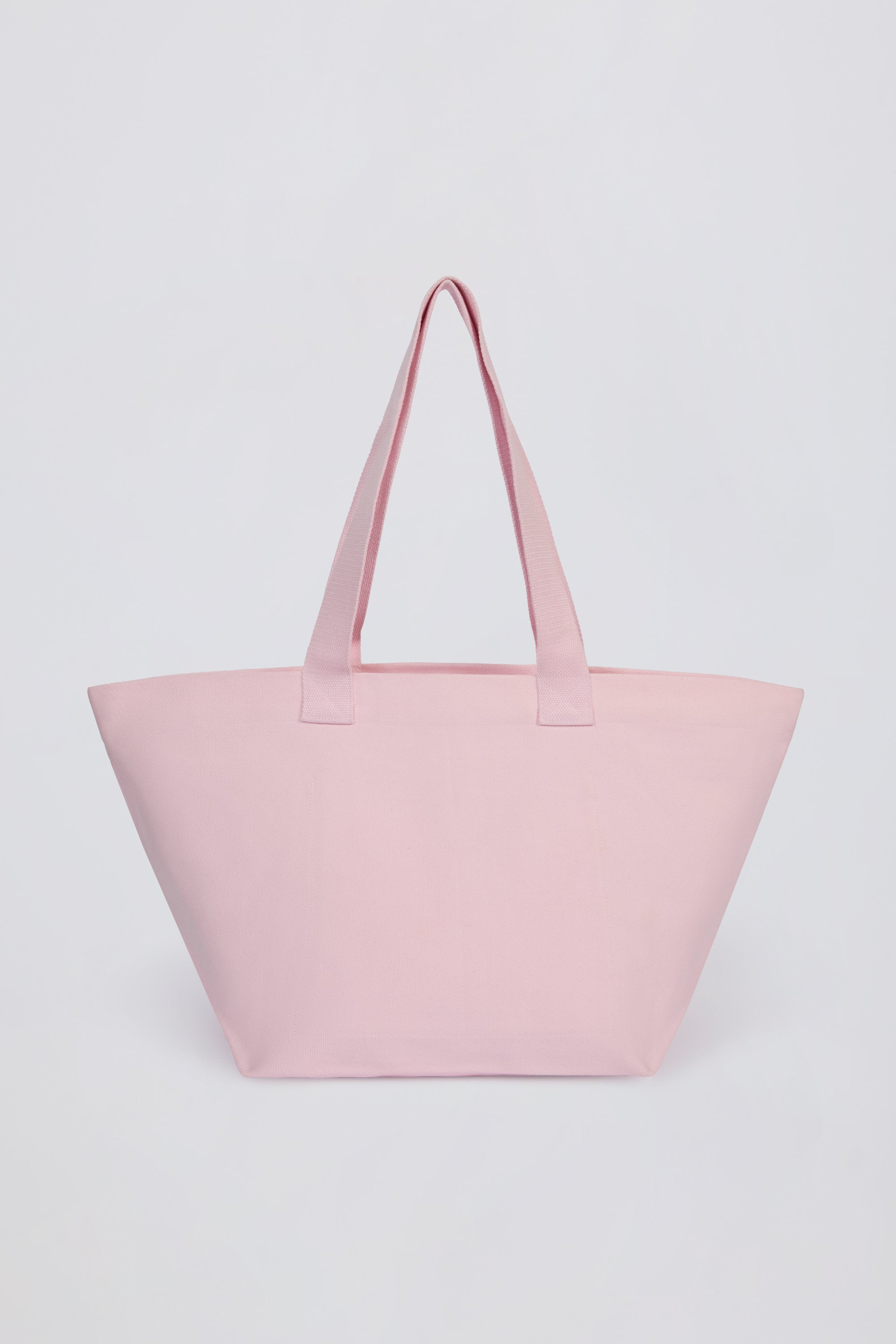 Oversized Tote Bag in Powder Pink