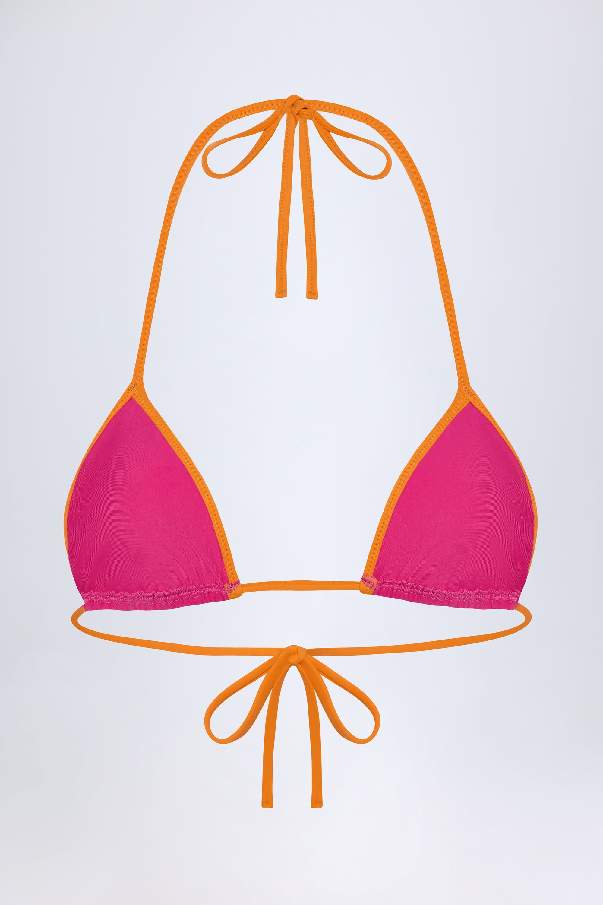 Triangle Bikini Top in Fuchsia Pink