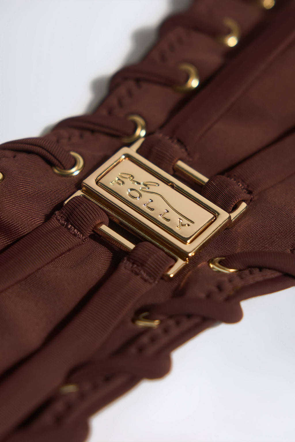 Bandeau Bikini Top in Chocolate Brown