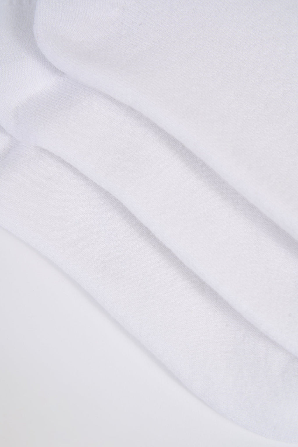 Ribbed Crew Sock Bundle in White